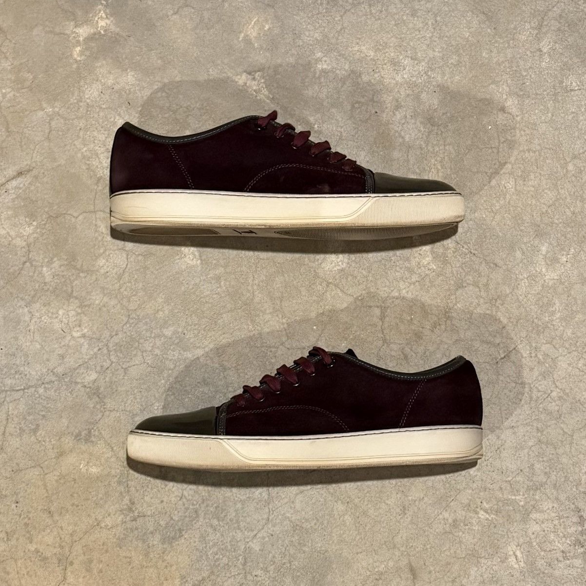 Lanvin Lanvin DBB1 Patent Leather Suede Cap Toe Sneakers US 10 Size US 10 / EU 43 - 3 Thumbnail