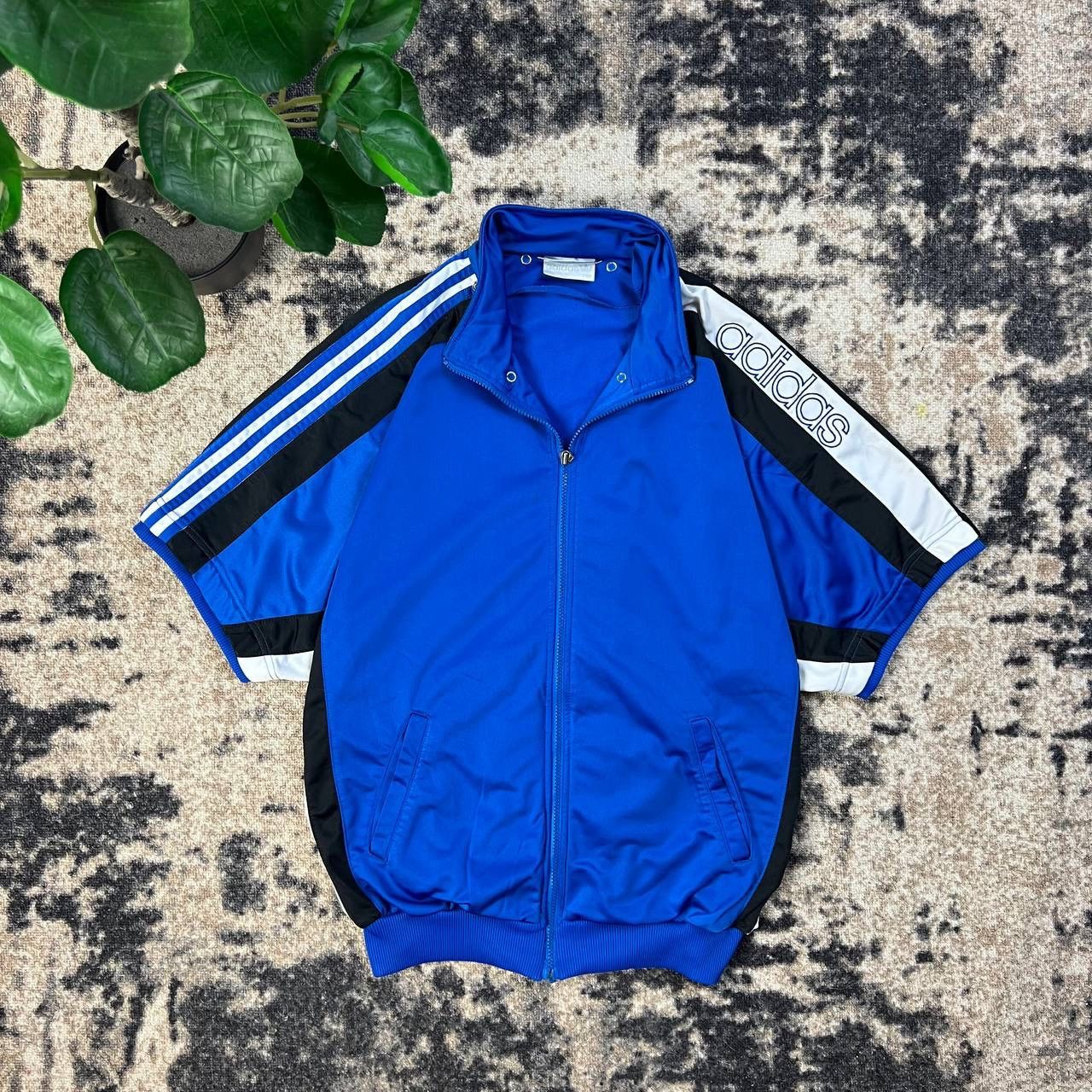 Adidas Adidas Vintage Y2K Big Logo Zip Up Jersey T-Shirt Size US M / EU 48-50 / 2 - 1 Thumbnail