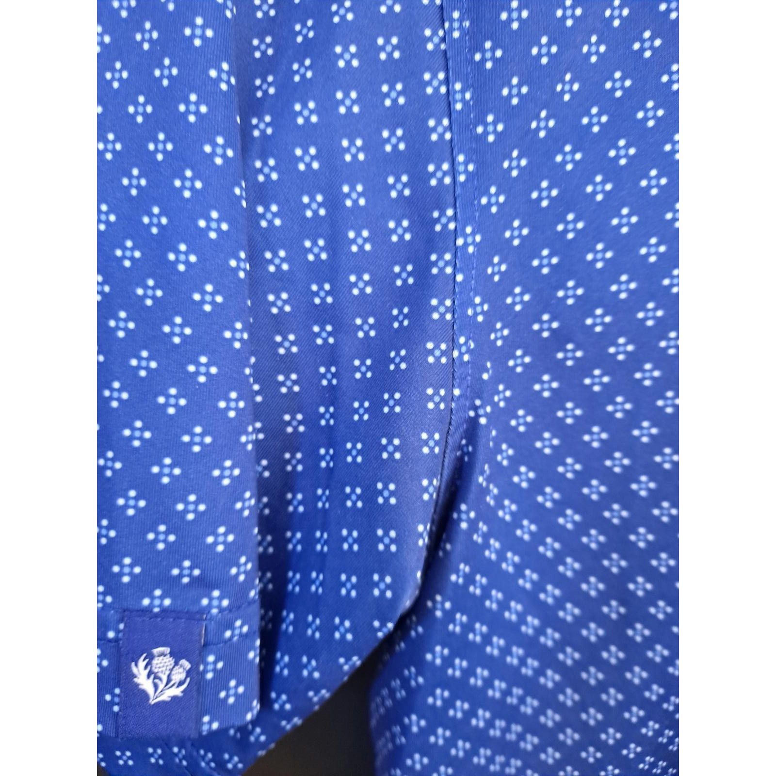 Other Donald Ross Short Sleeve 2 Tone Blue Polo Golf Shirt Size US L / EU 52-54 / 3 - 3 Thumbnail