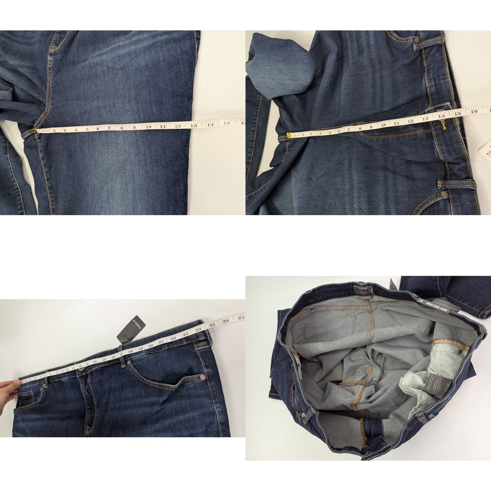 Torrid Torrid Jeans Slim 5-Pocket Denim High Rise Dark Wash Women Size 26 Tall Blue Skinny Stretch NWT Size 26" / US 2 / IT 38 - 8 Thumbnail