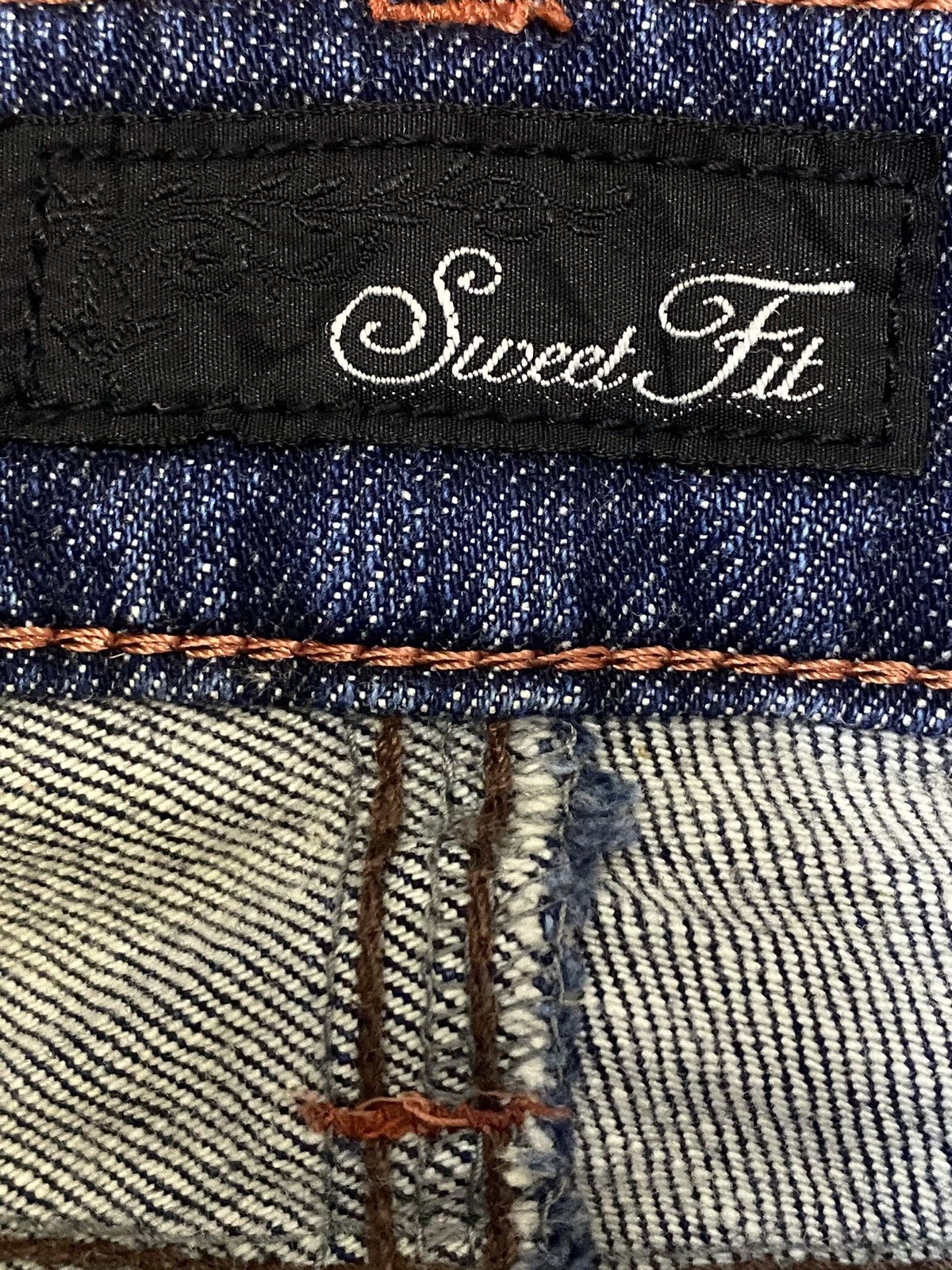 Japanese Brand Vintage Japanese Brands Blue Wash Distressed Flare Jeans Size US 31 - 10 Thumbnail