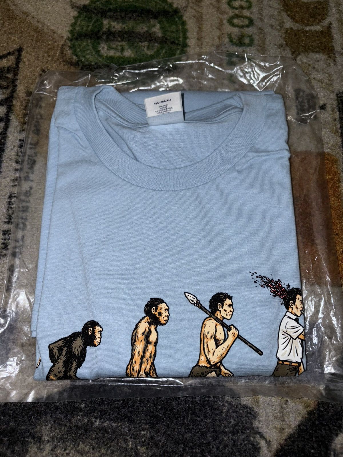 Supreme Supreme Evolution Tee Light Blue Size US XL / EU 56 / 4 - 1 Thumbnail