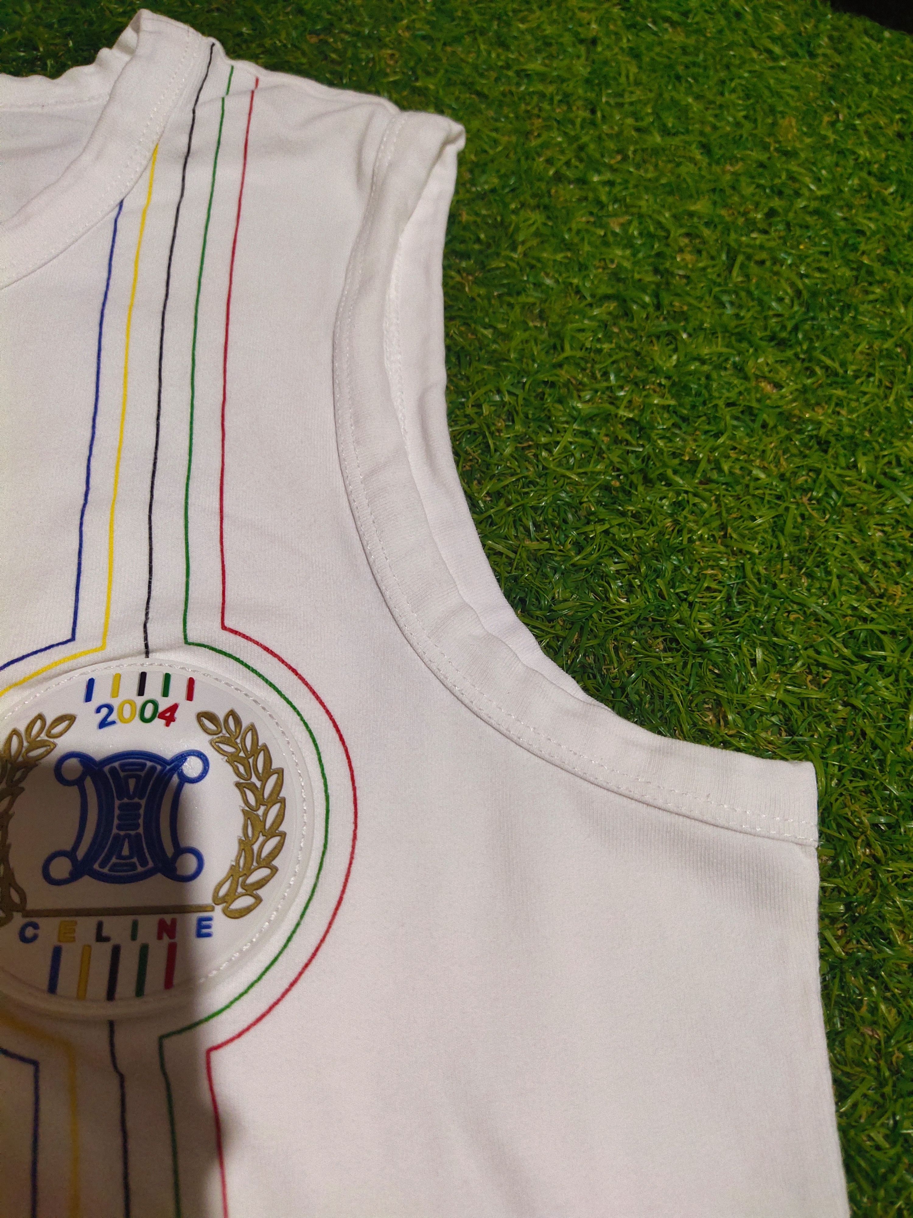 Celine Celine modele depose 2004 Olympic Tank Top Size L / US 10 / IT 46 - 10 Thumbnail