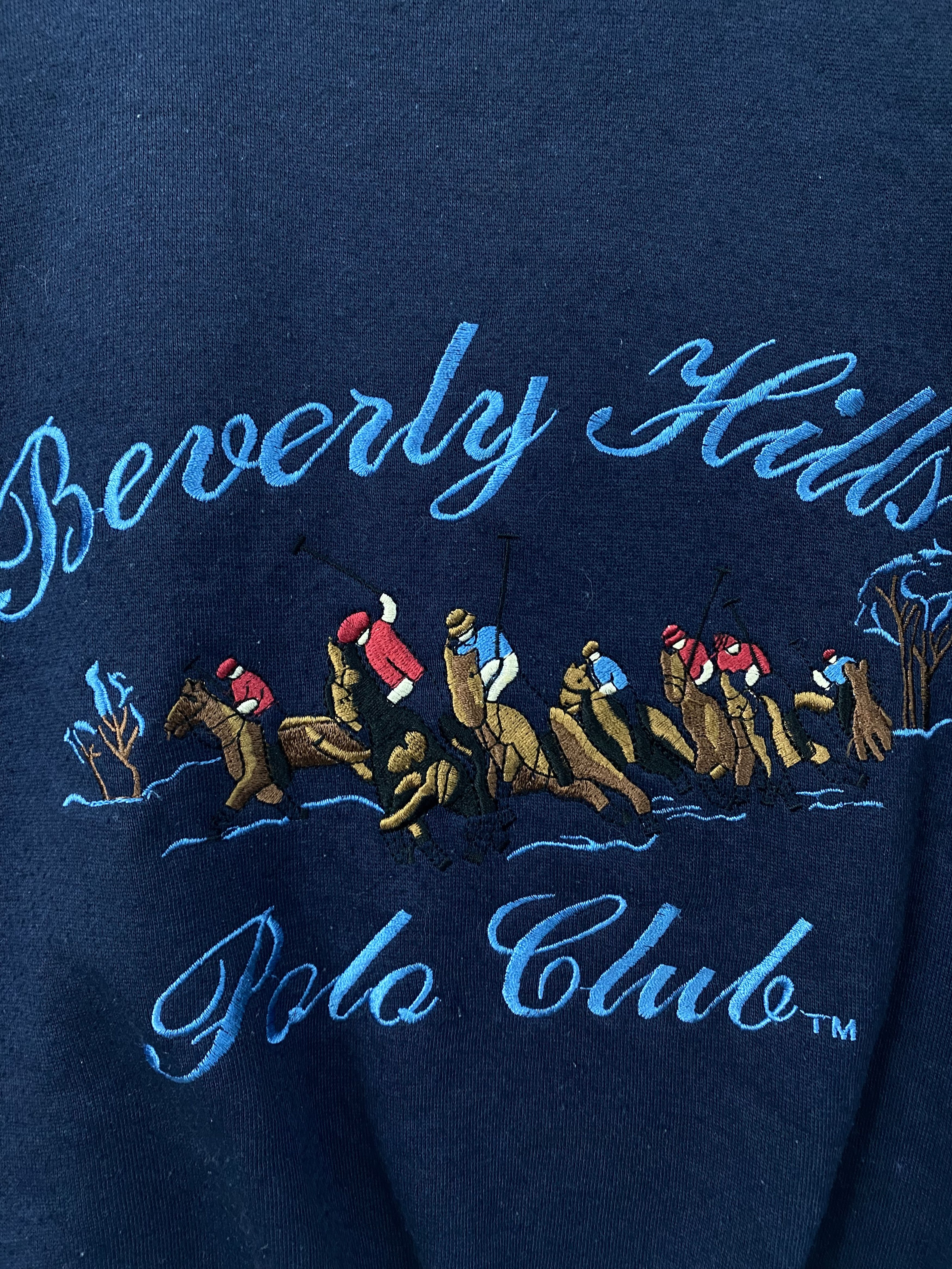 Beverly Hills Polo Club 💥Vintage BEVERLY HILLS POLO CLUB embroidered sweatshirt Size US L / EU 52-54 / 3 - 3 Thumbnail