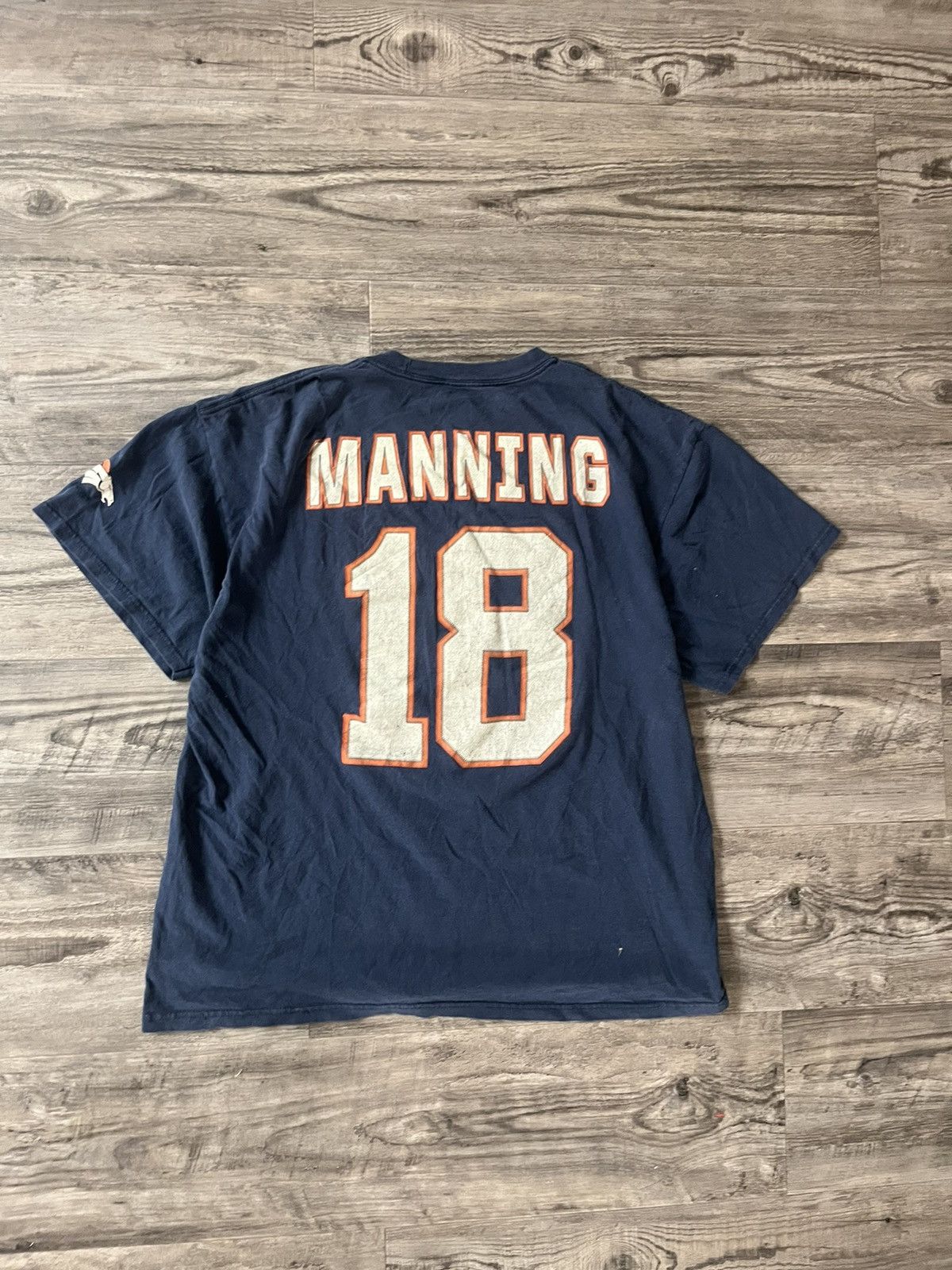 NFL × Vintage Vintage 90s y2k Peyton Manning Broncos Tee Size US XL / EU 56 / 4 - 3 Thumbnail