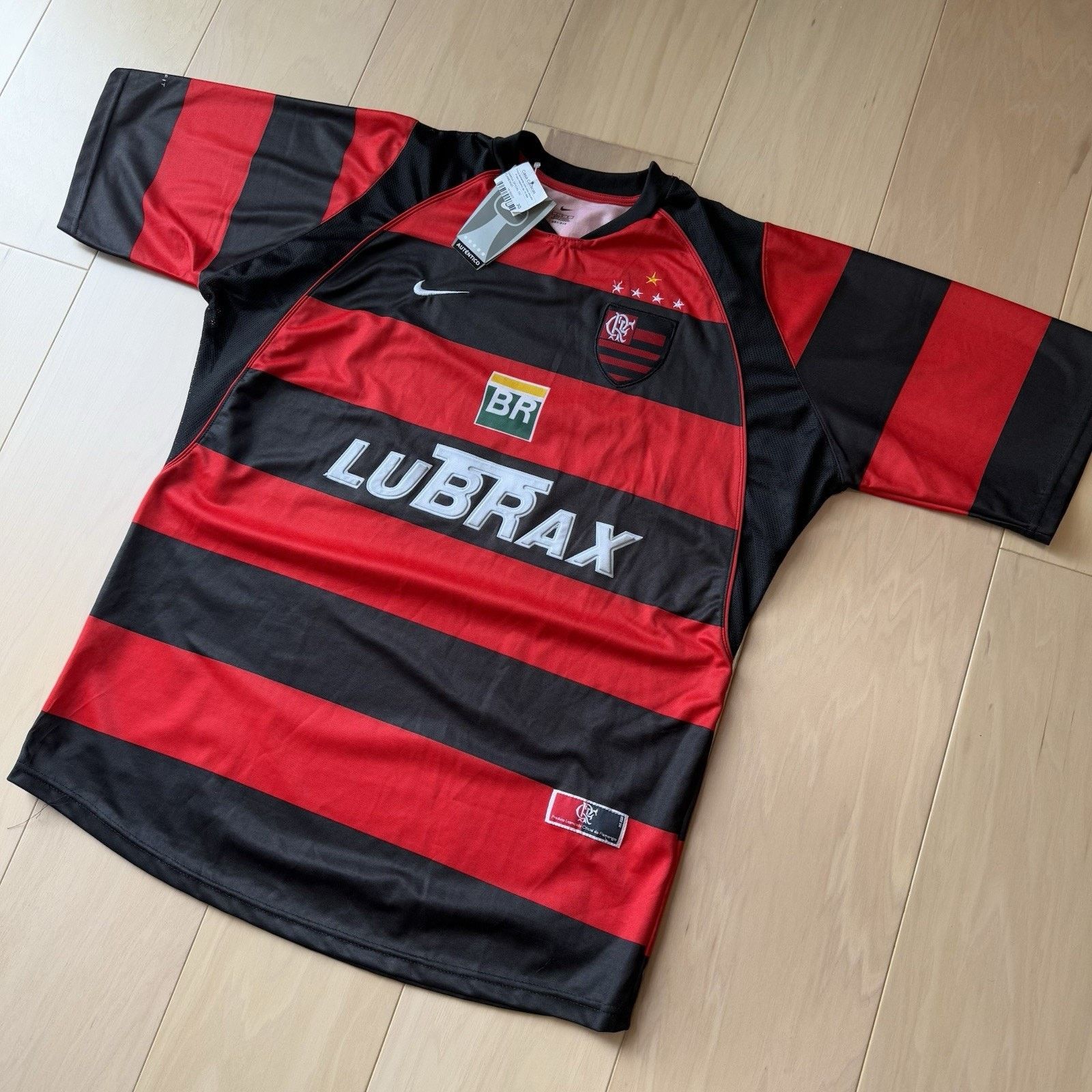 Nike × Vintage Vintage Flamengo Jersey Large Red Black Y2K Nike Sportswear Size US L / EU 52-54 / 3 - 9 Thumbnail