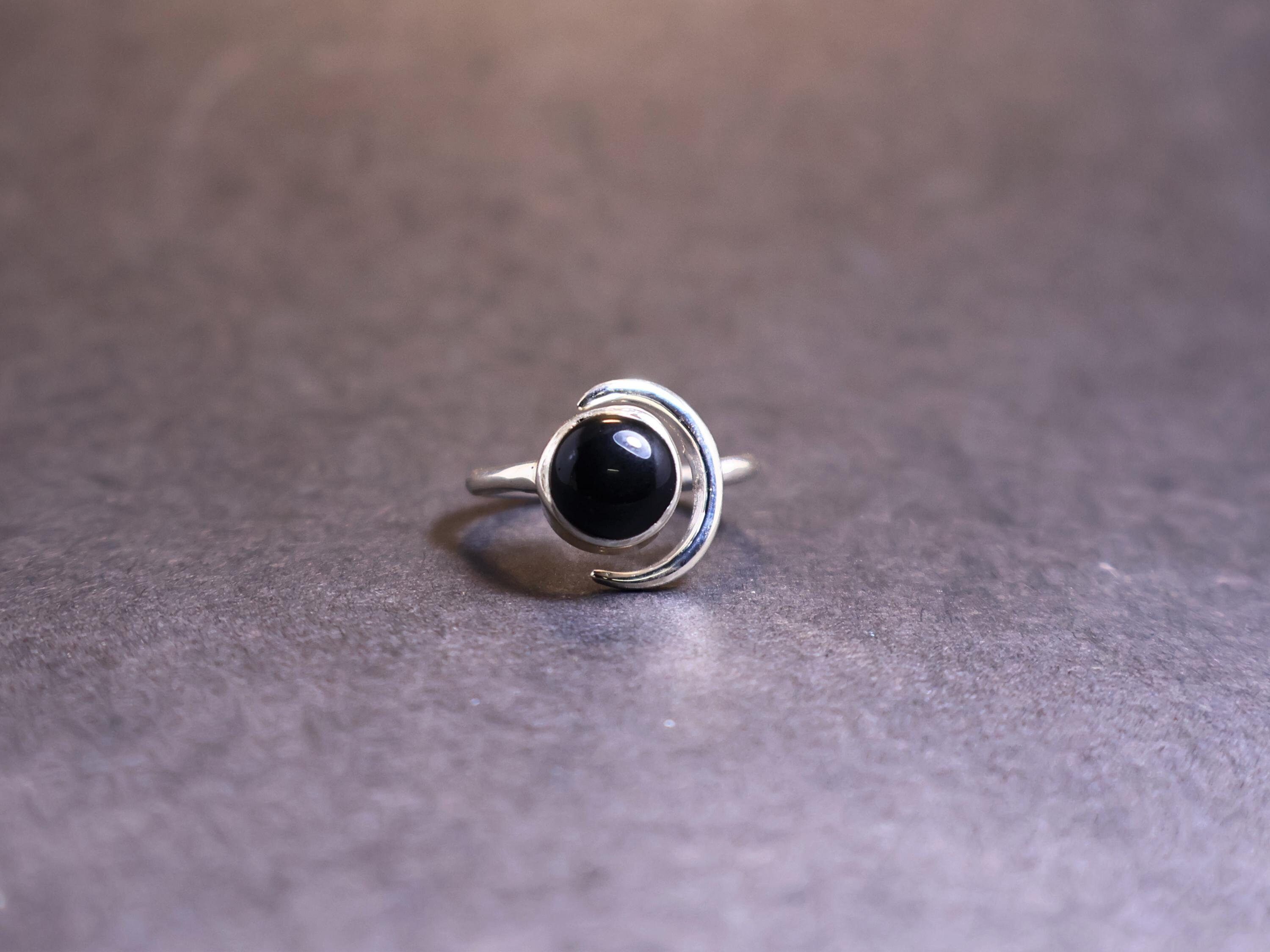 Handmade Black Onyx Ring, 925 Sterling Silver Handmade Jewelry, Gifts Size ONE SIZE - 2 Thumbnail