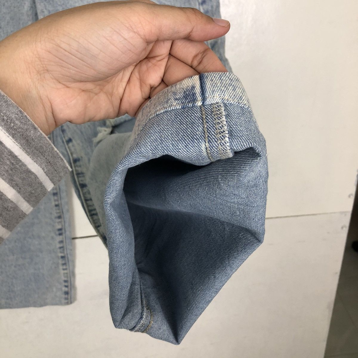 Japanese Brand 🔥VINTAGE CROPPED DENIM JEANS DISTRESSED JAPAN RICK OWENS Size US 26 / EU 42 - 11 Thumbnail