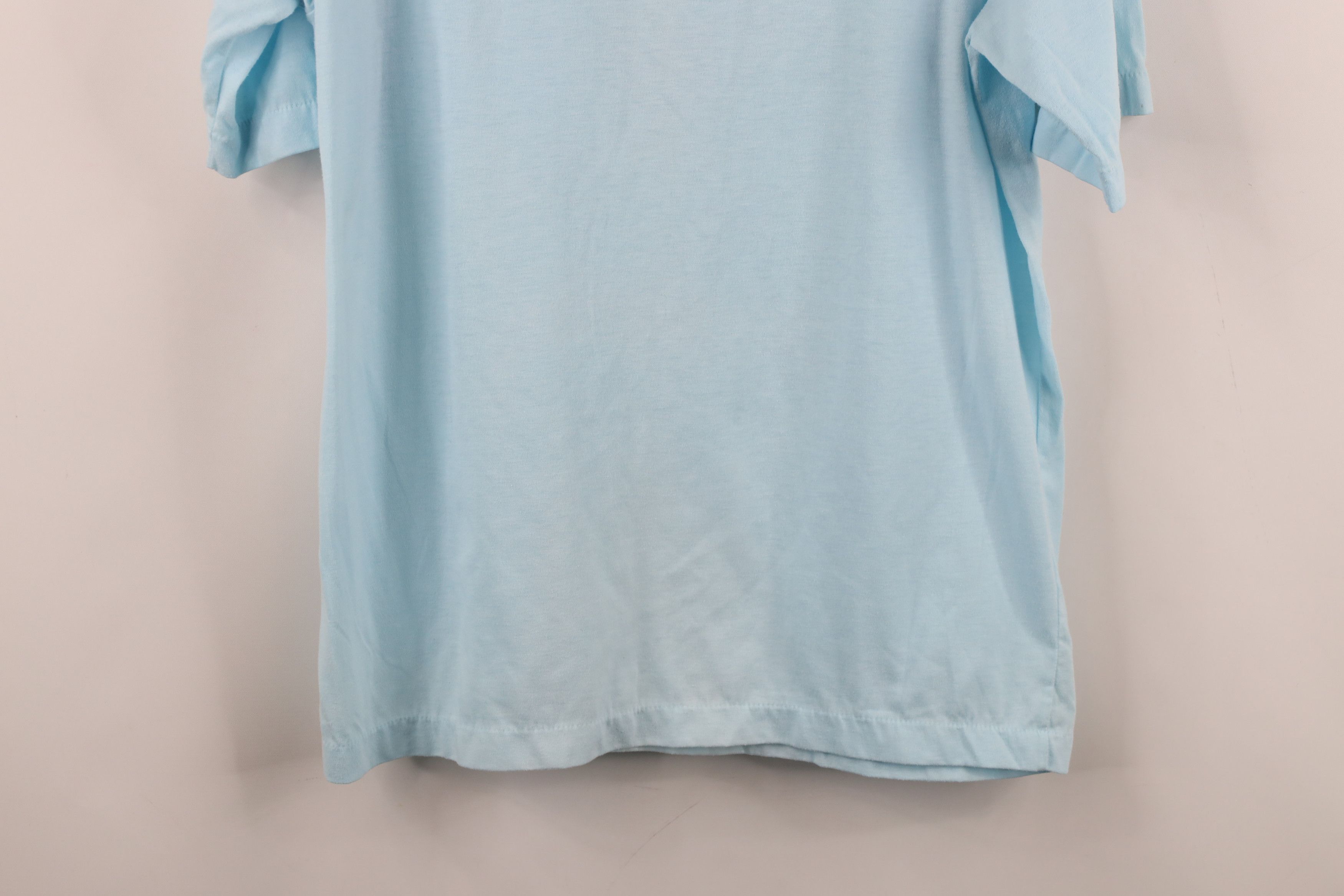 Vintage Vintage 70s Streetwear Collared Polo Shirt Carolina Blue Size US L / EU 52-54 / 3 - 13 Thumbnail