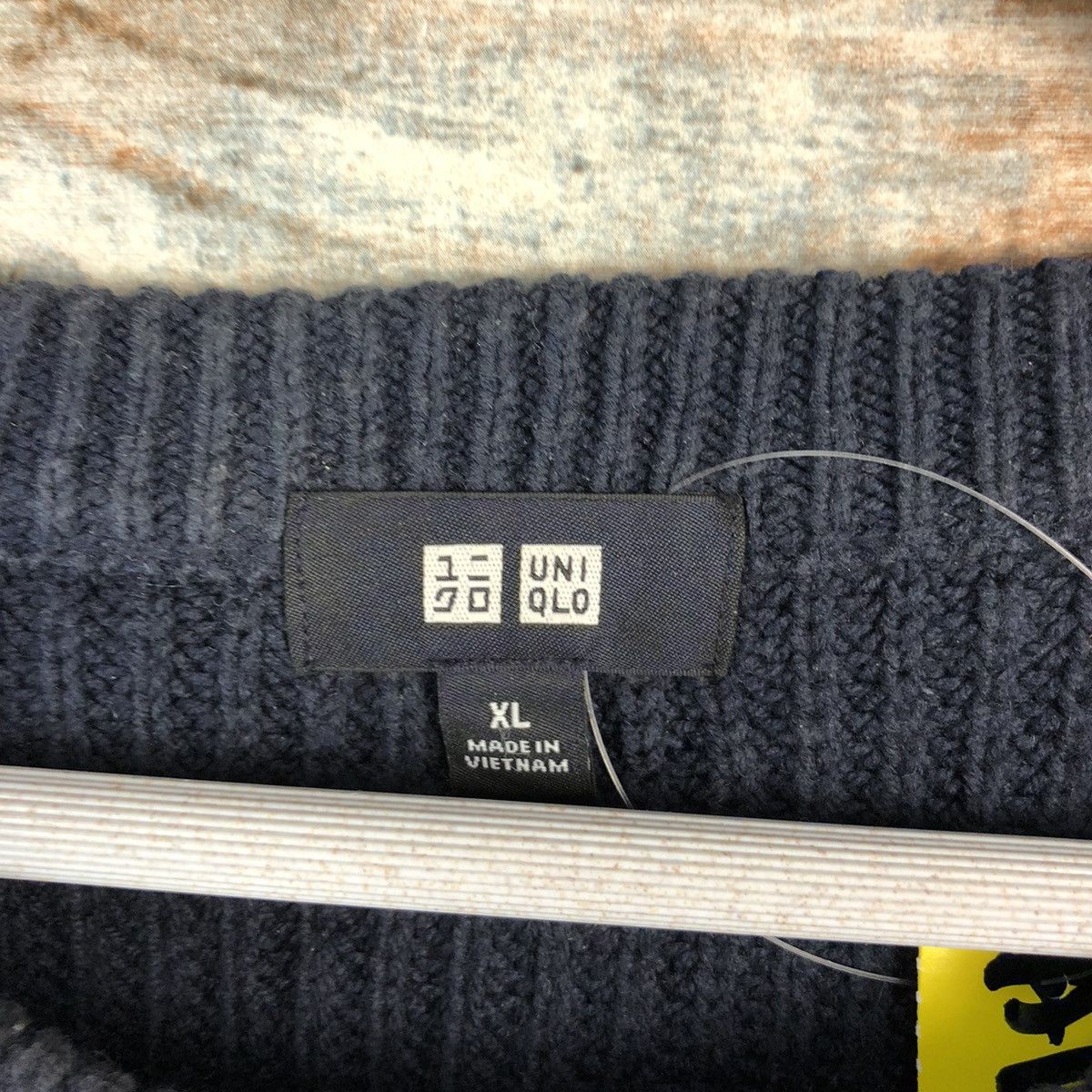 Homespun Knitwear × Japanese Brand Uniqlo japan vintage Dark Blue Knitwear #A1336 Size US XL / EU 56 / 4 - 9 Thumbnail