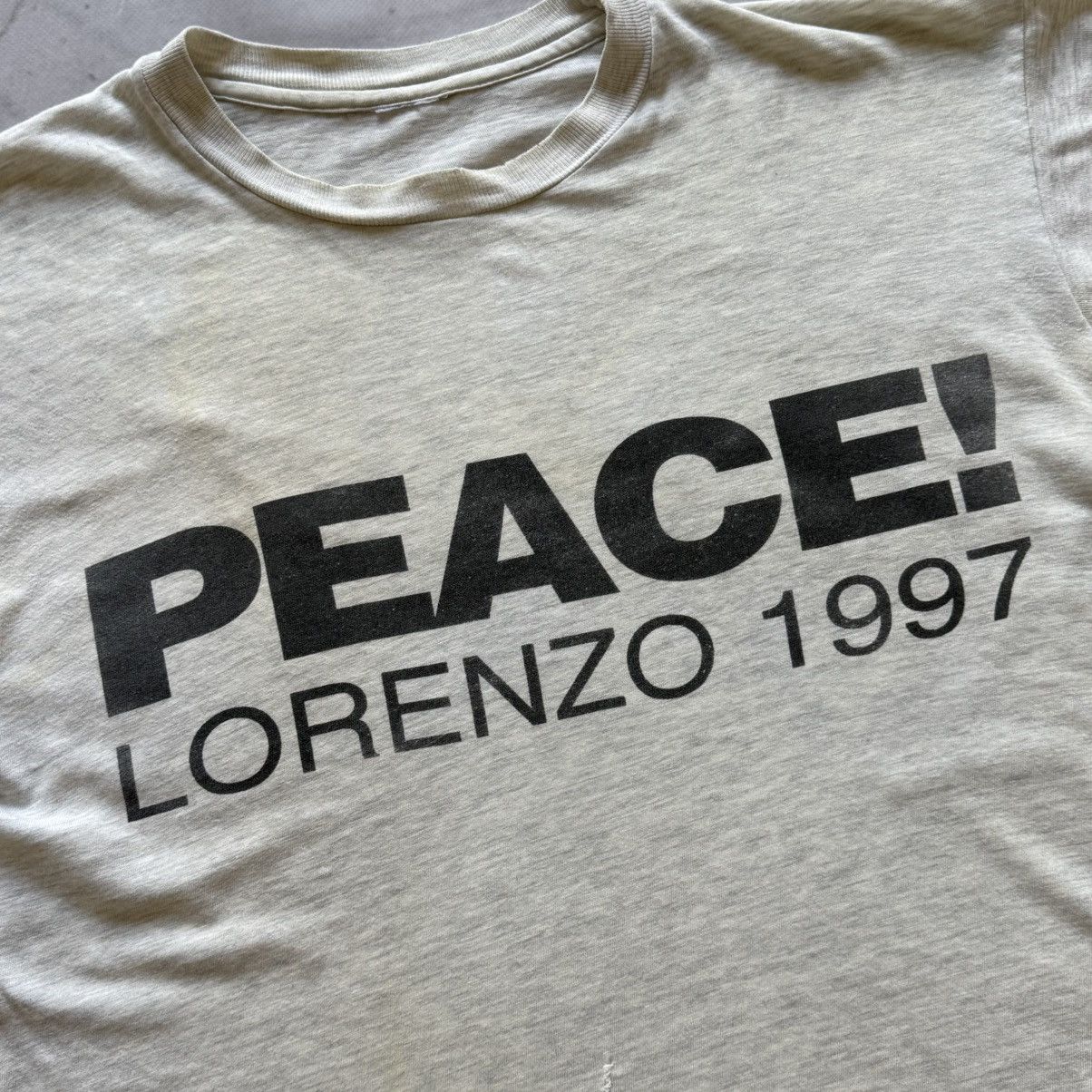 Band Tees Trashed Peace! Lorenzo 1997 Faded Big Logo Singer T-Shirt Size US S / EU 44-46 / 1 - 4 Thumbnail