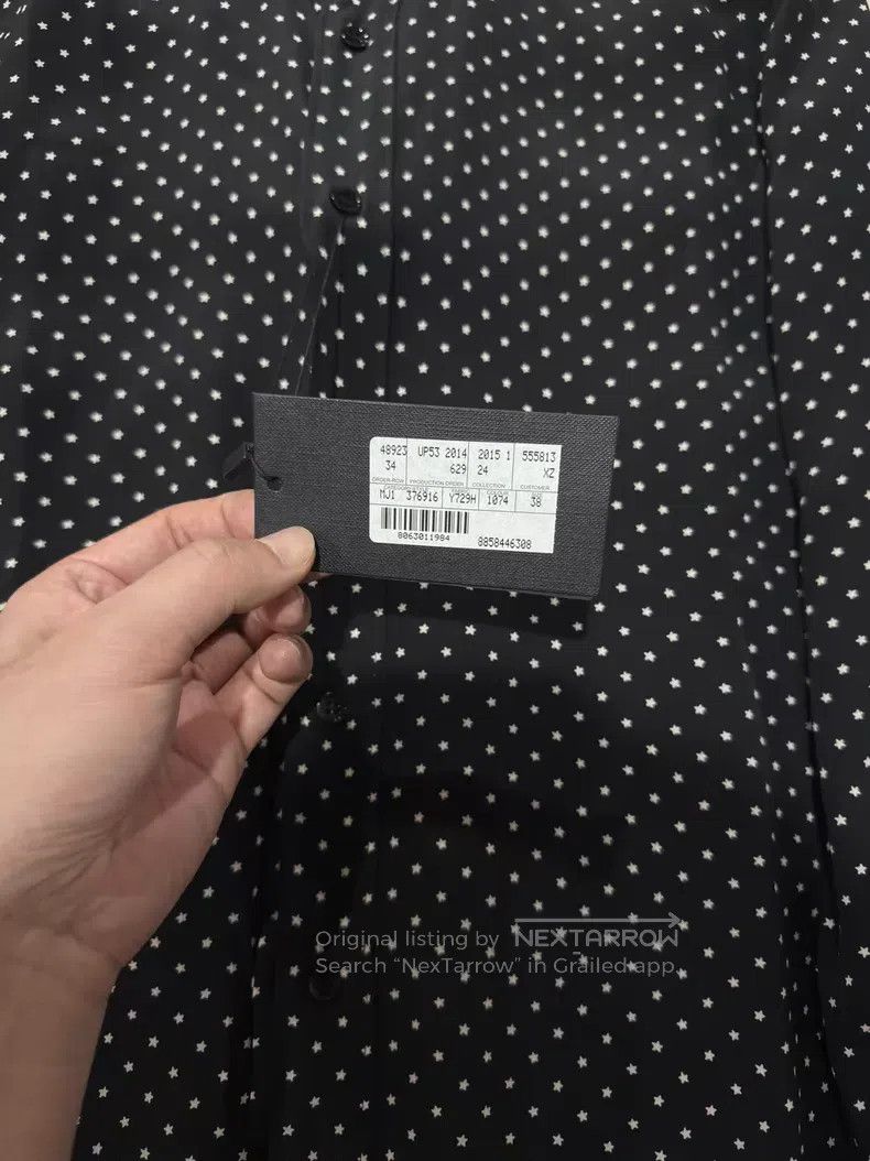 Saint Laurent Paris Saint Laurent Paris Star Silk Men's Shirt i Size US S / EU 44-46 / 1 - 4 Thumbnail