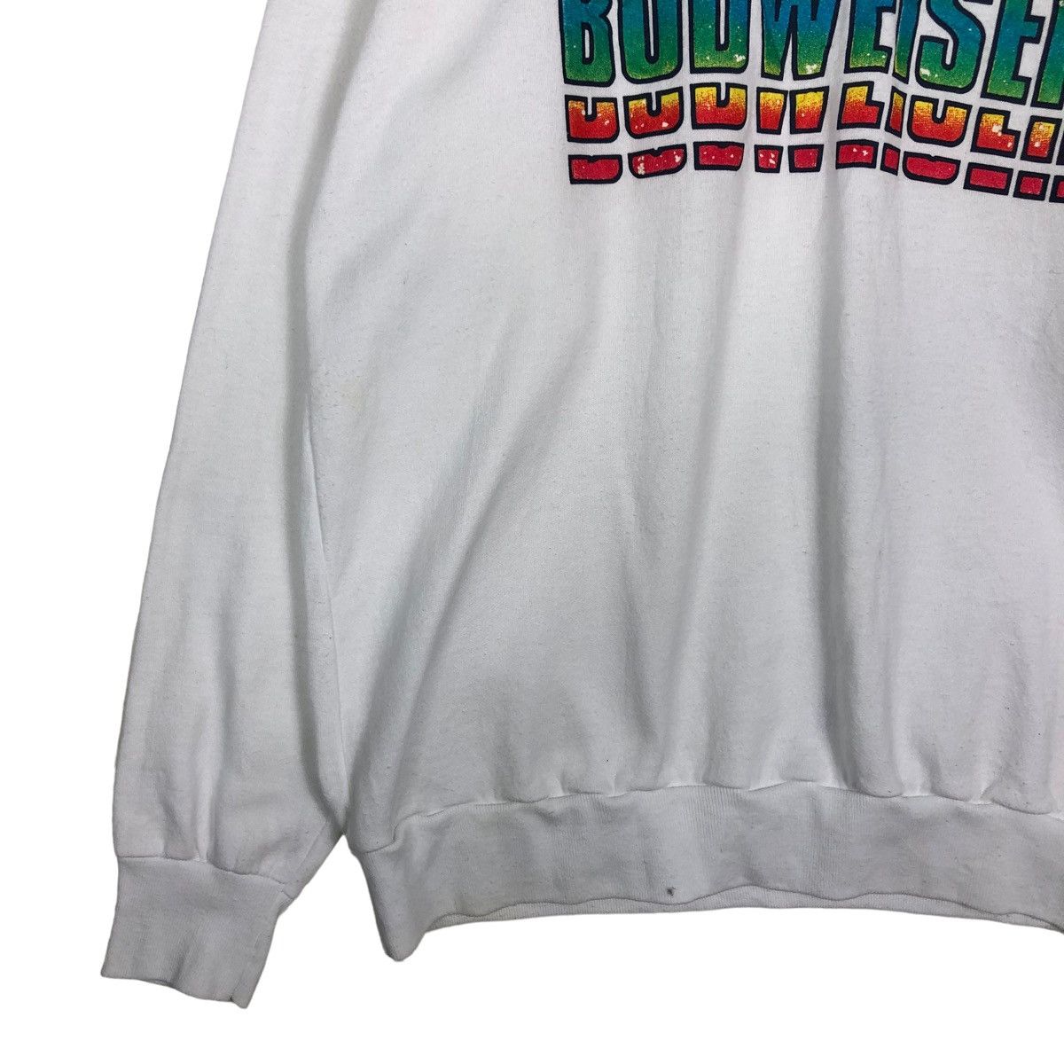 Japanese Brand × Vintage 🔥VINTAGE SWEATSHIRT BUDWEISER BIG LOGO Size US L / EU 52-54 / 3 - 4 Thumbnail