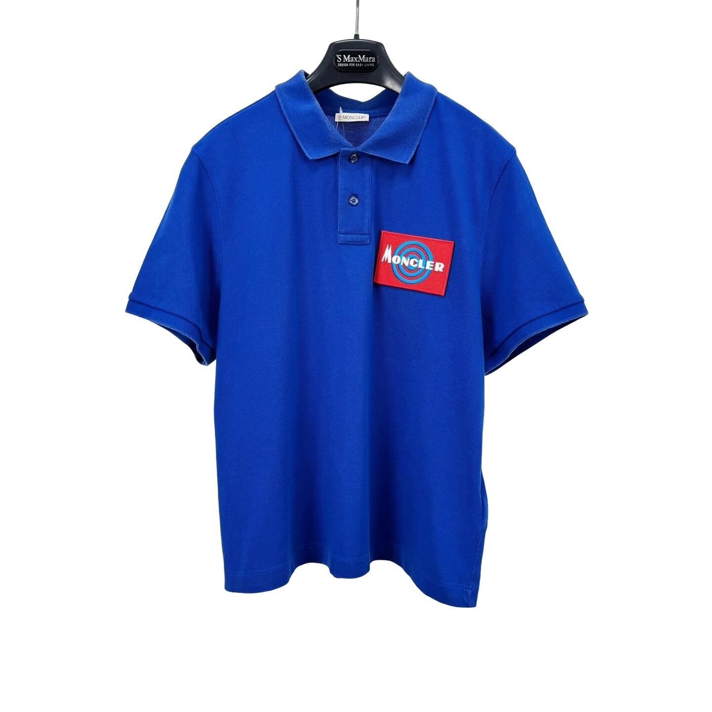 Moncler Moncler Logo Patch Blue Polo Shirt L Size US L / EU 52-54 / 3 - 1 Thumbnail