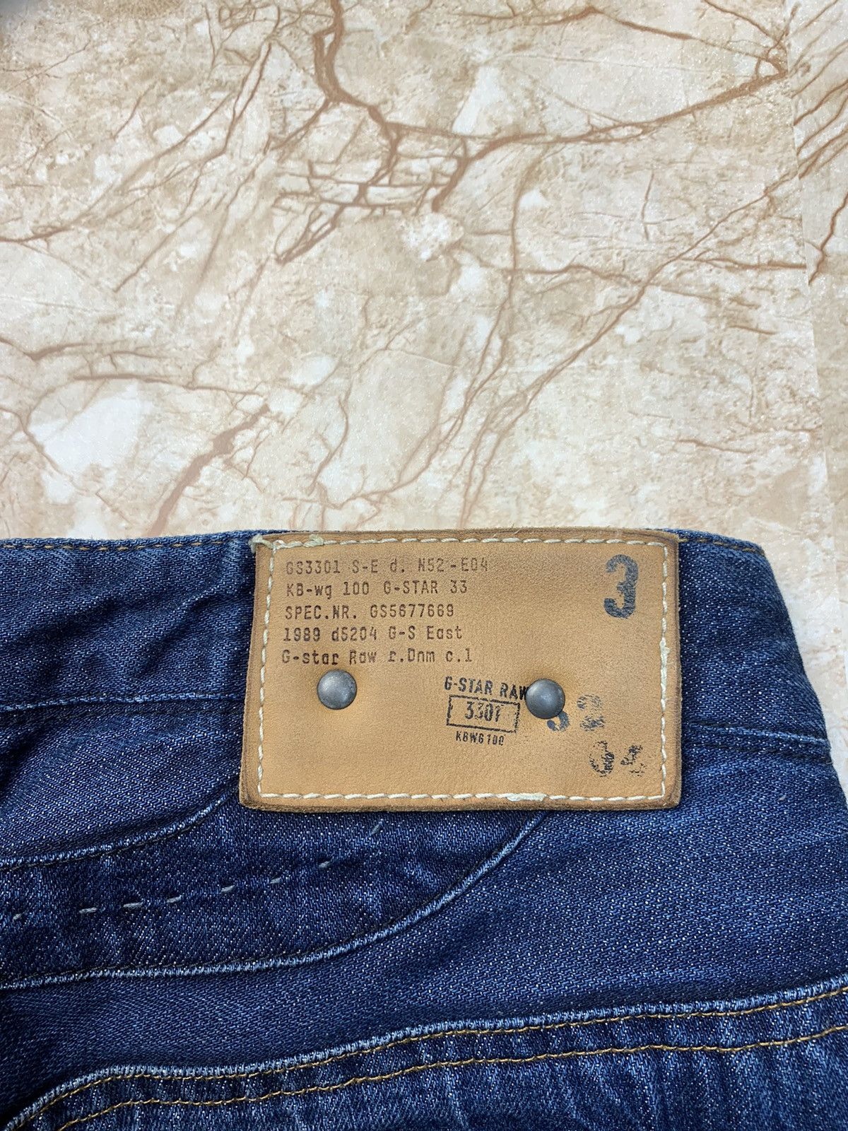 G-Star Lumber Narrow Handcrafted Buckle Back Selvedge Denim Jeans Size US 31 - 15 Thumbnail