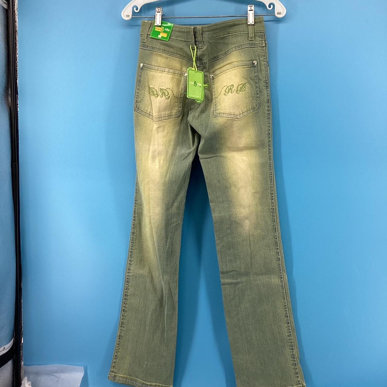 Other Raw blue ladies jeans unique Size 23" - 3 Thumbnail