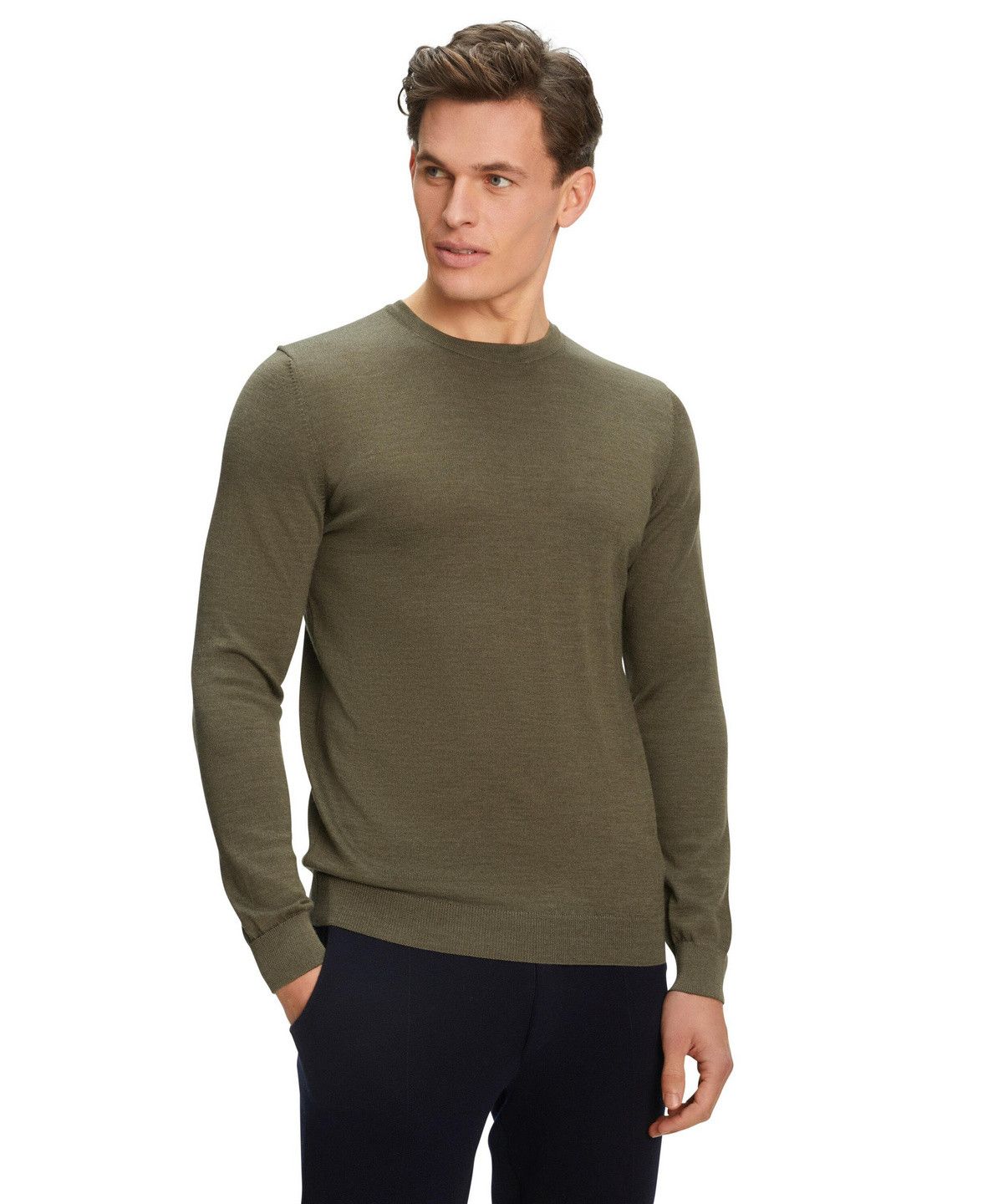 FALKE FALKE Pullover Jumper Sweater Cashmere Cotton Men's Size US L / EU 52-54 / 3 - 1 Thumbnail