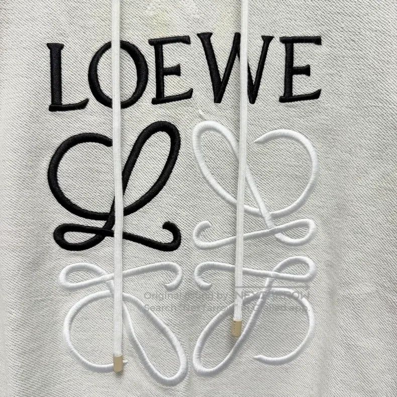 Loewe Loewe Big logo patched hooded sweatshirt Size L / US 10 / IT 46 - 3 Thumbnail