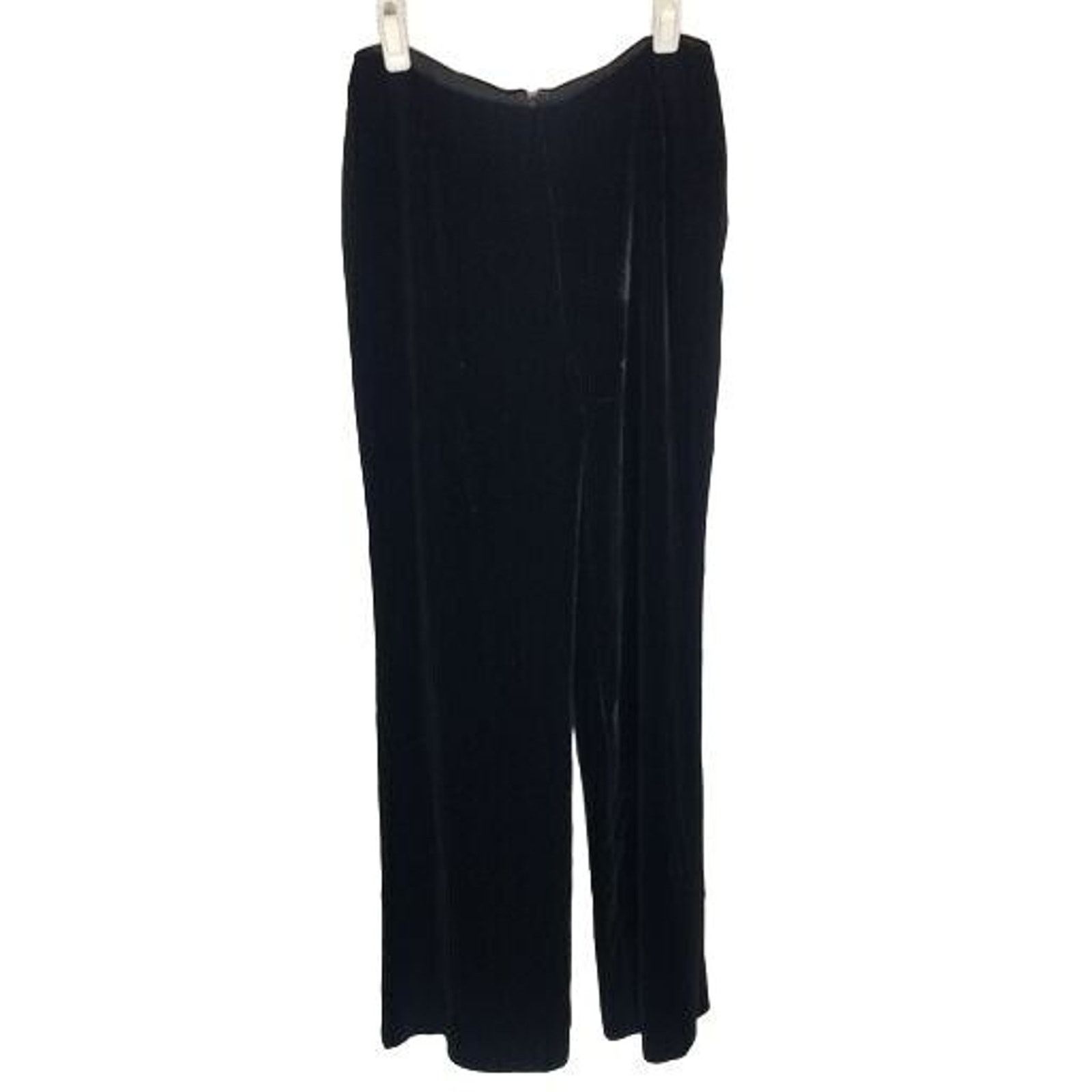 Lafayette 148 Lafayette 148 New York Womens Wide Leg Velvet Pants 4 Silk Size 27" / US 4 / IT 40 - 1 Thumbnail