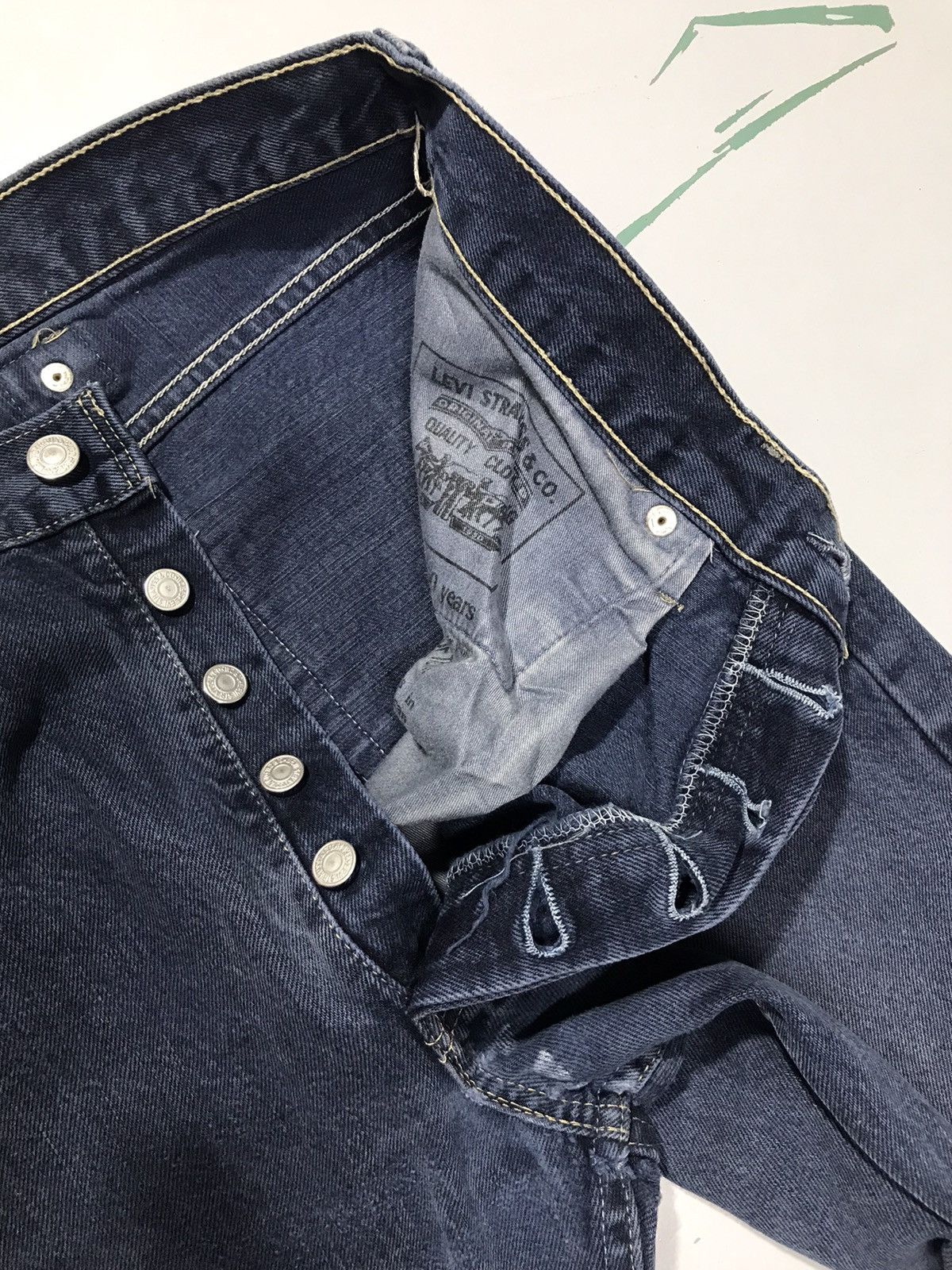 Levi's Vintage Levi’s buckle belt denim Size US 34 / EU 50 - 7 Thumbnail