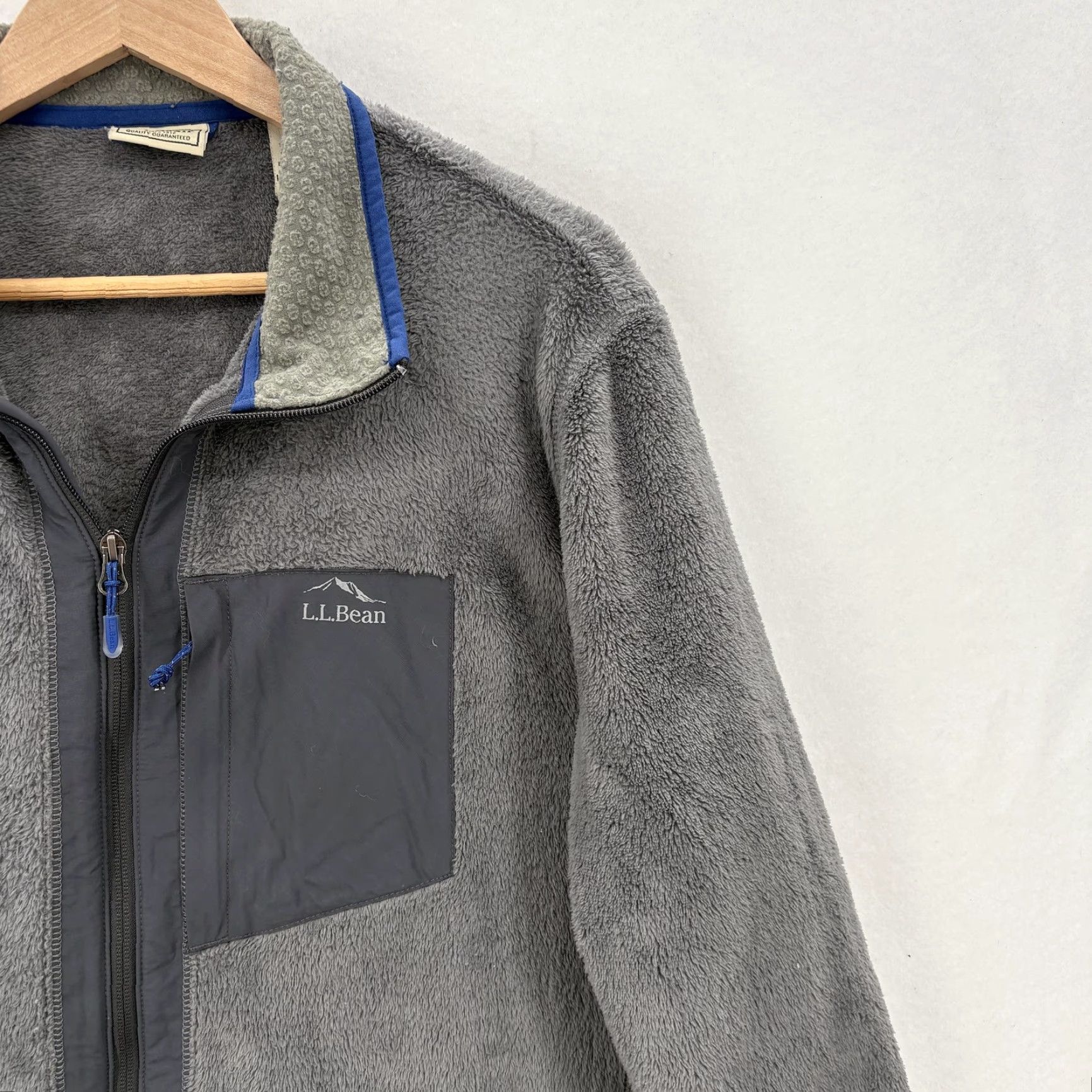 Vintage L.L.Bean Adventure Hybrid Fleece Full-Zip Jacket Mens LT Gray Outdoor Size US L / EU 52-54 / 3 - 2 Thumbnail