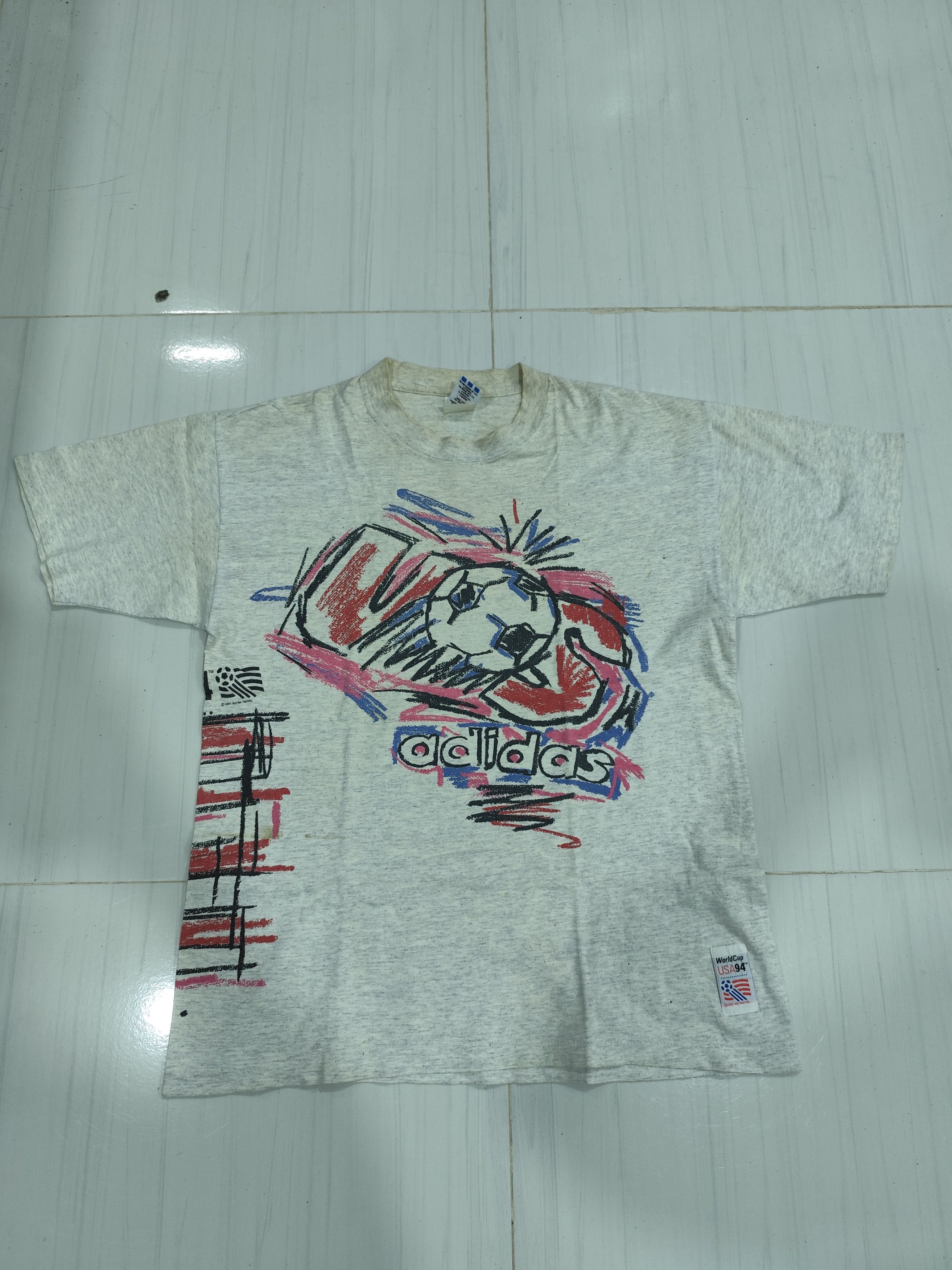 Vintage Vintage adidas 1994 worldcup USA shirt Size US M / EU 48-50 / 2 - 1 Thumbnail
