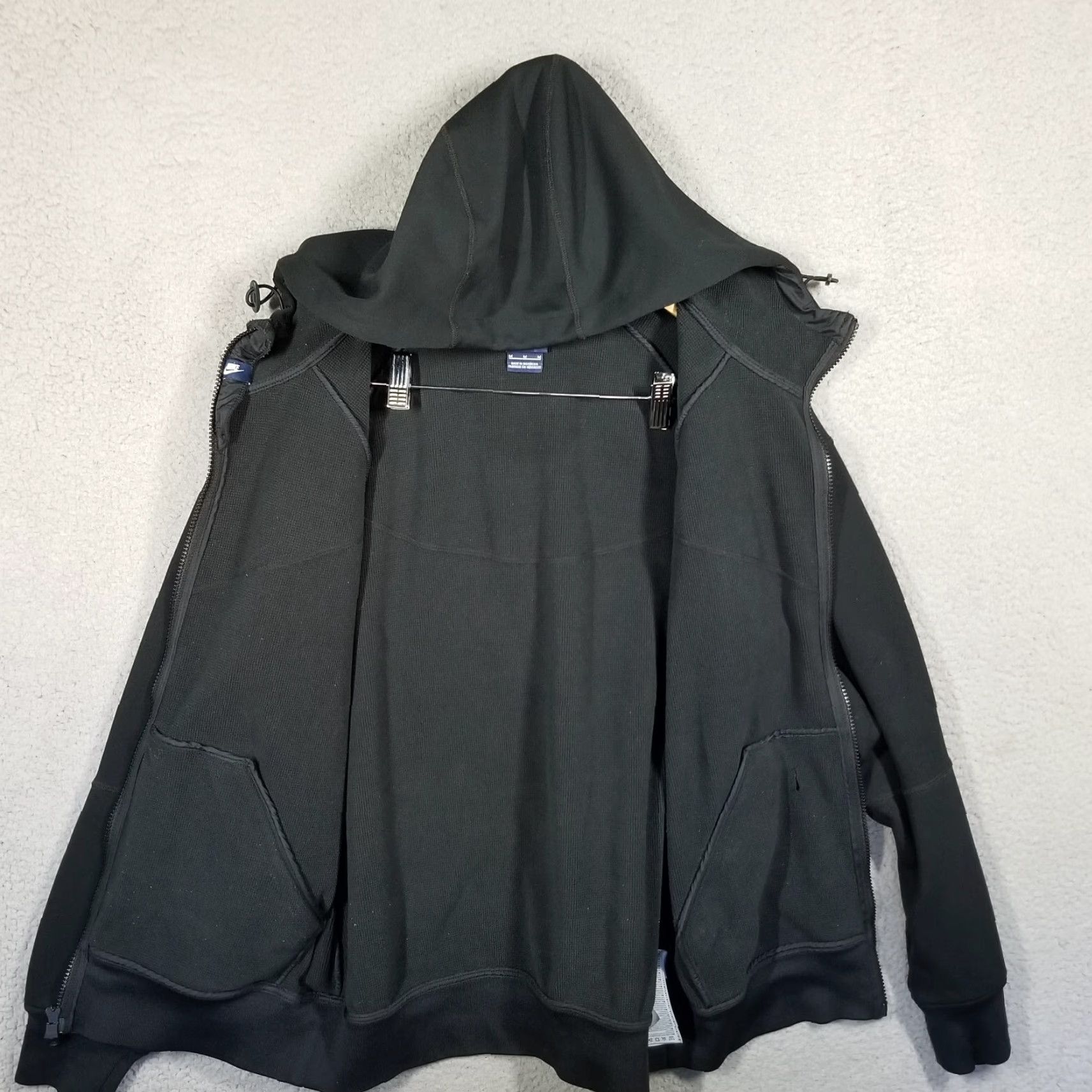 Nike Nike Tech Fleece Jacket Men Medium 541468-010 Black Hooded Sweatshirt OG Jacket Windbreaker 100% Polyester Regular Zip Full-Zip Nike Tech Fleece Size US M / EU 48-50 / 2 - 2 Thumbnail