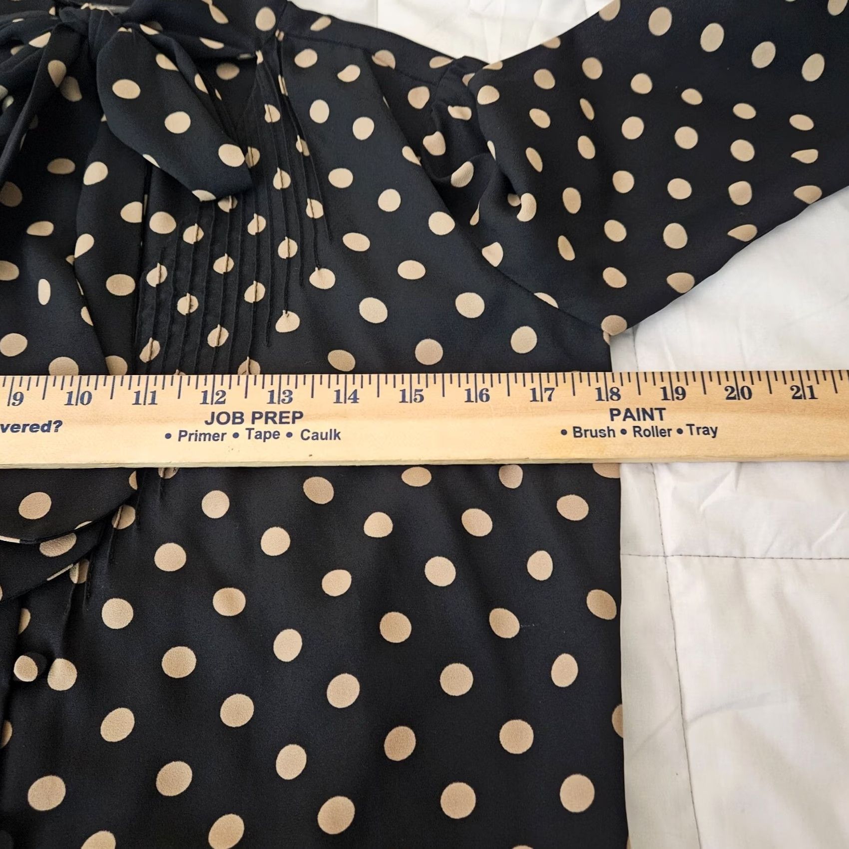 J.Crew J.CREW Button-Up Polka Dot Long Sleeve Tie Neck Shirt 00 Womens Multicolor Regular Size XS? Wait Size XXS / US 00 / IT 34 - 3 Thumbnail