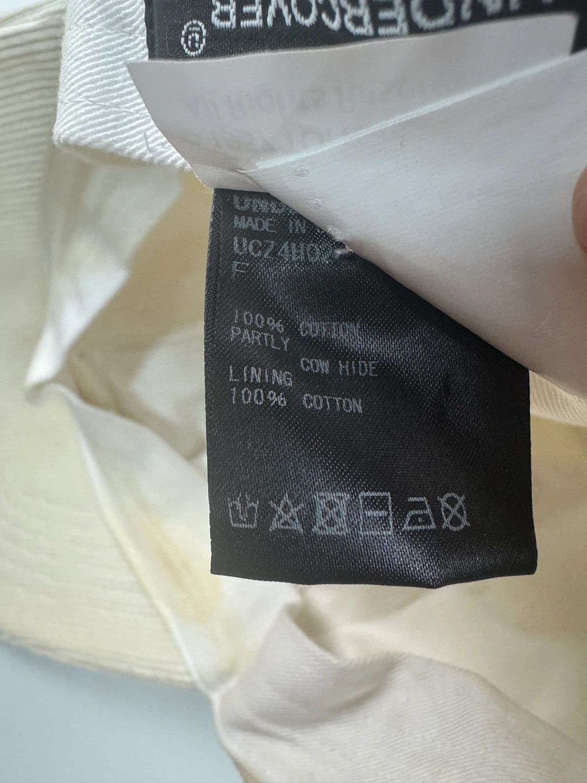 Undercover UNDERCOVER BUNNY HAT CREME WHITE SZ:OS Size ONE SIZE - 7 Thumbnail