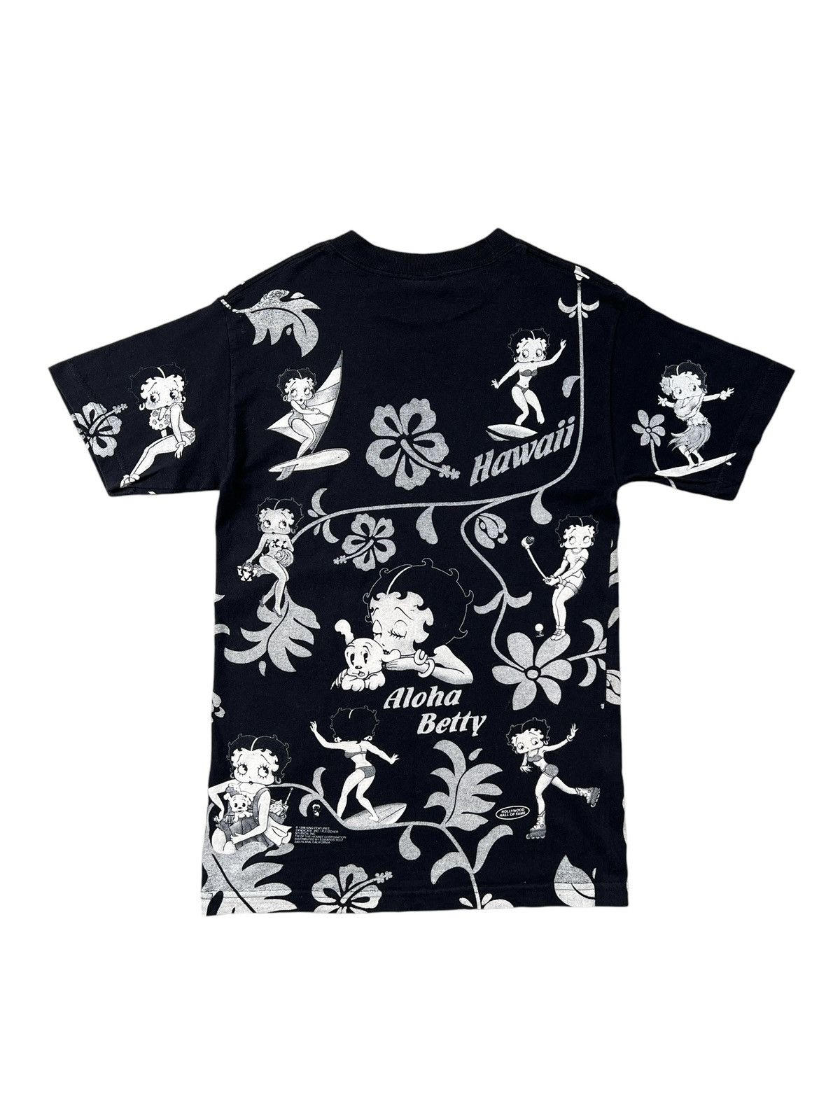 Cartoon Network × Vintage Vintage 1998 Betty Boop Hawaii All-Over Print Tshirt Size US S / EU 44-46 / 1 - 2 Thumbnail