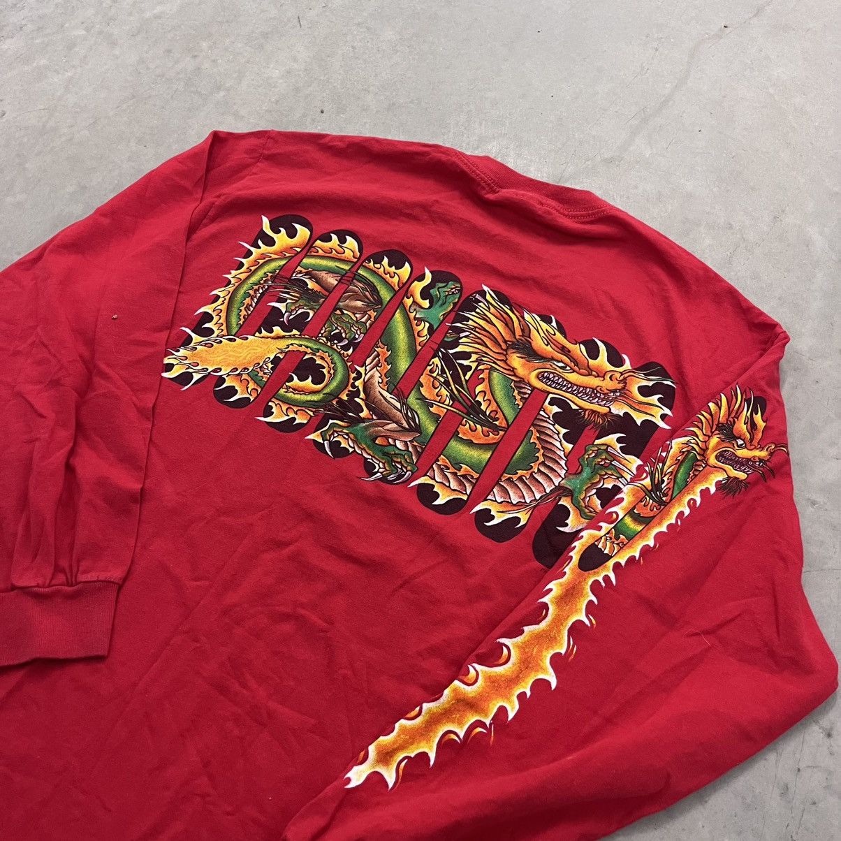 JNCO × Vintage Vintage Y2K Jnco Skater Style Dragon Snowboard Skater sleeve Size US L / EU 52-54 / 3 - 9 Thumbnail