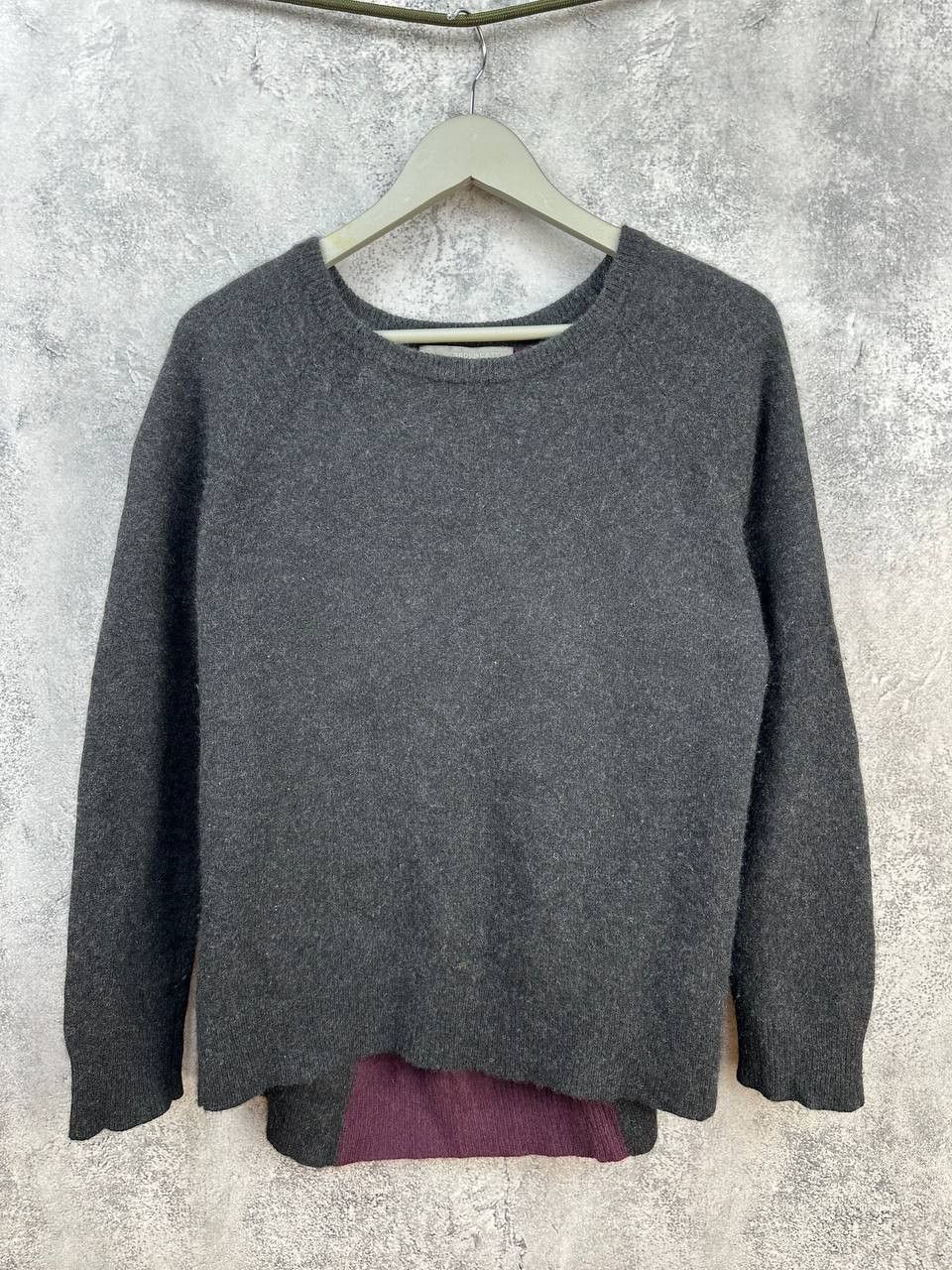 360Cashmere 360Cashmere Charcoal 100% Cashmere Heathered Sweater Relaxed Size S / US 4 / IT 40 - 1 Thumbnail