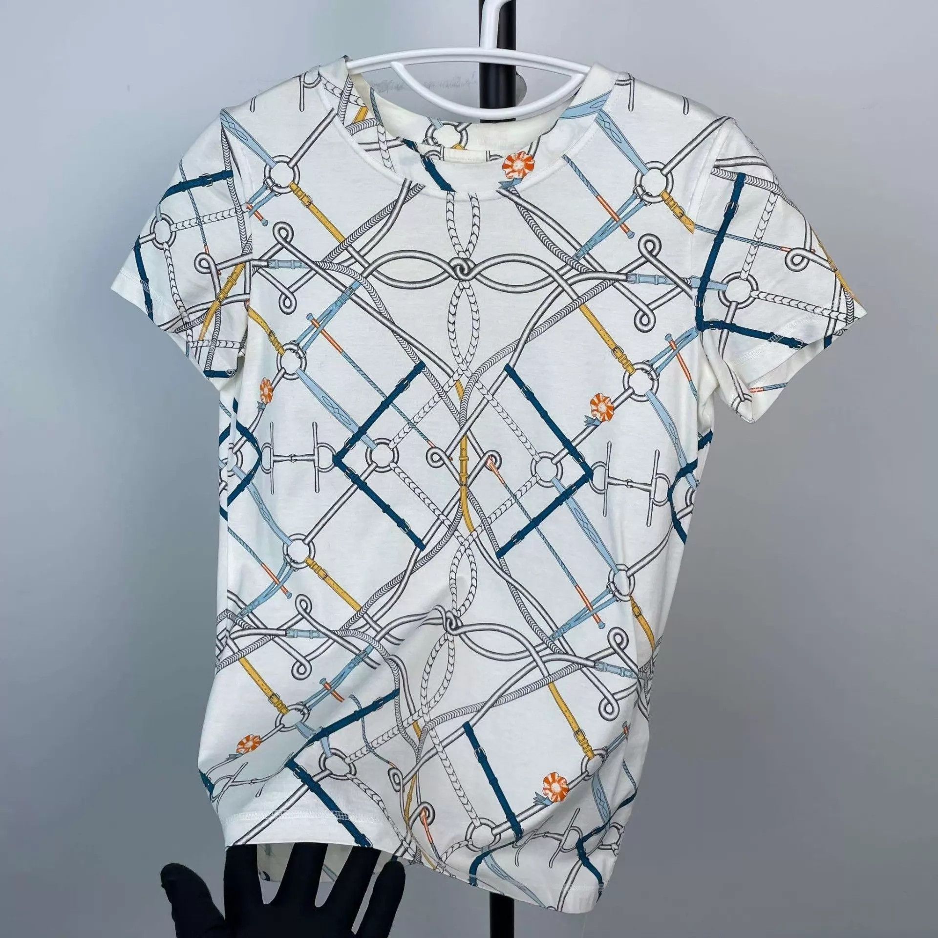 Hermes Hermès 95 New Cotton Short Sleeve Tee 34 Size XS / US 0-2 / IT 36-38 - 9 Thumbnail