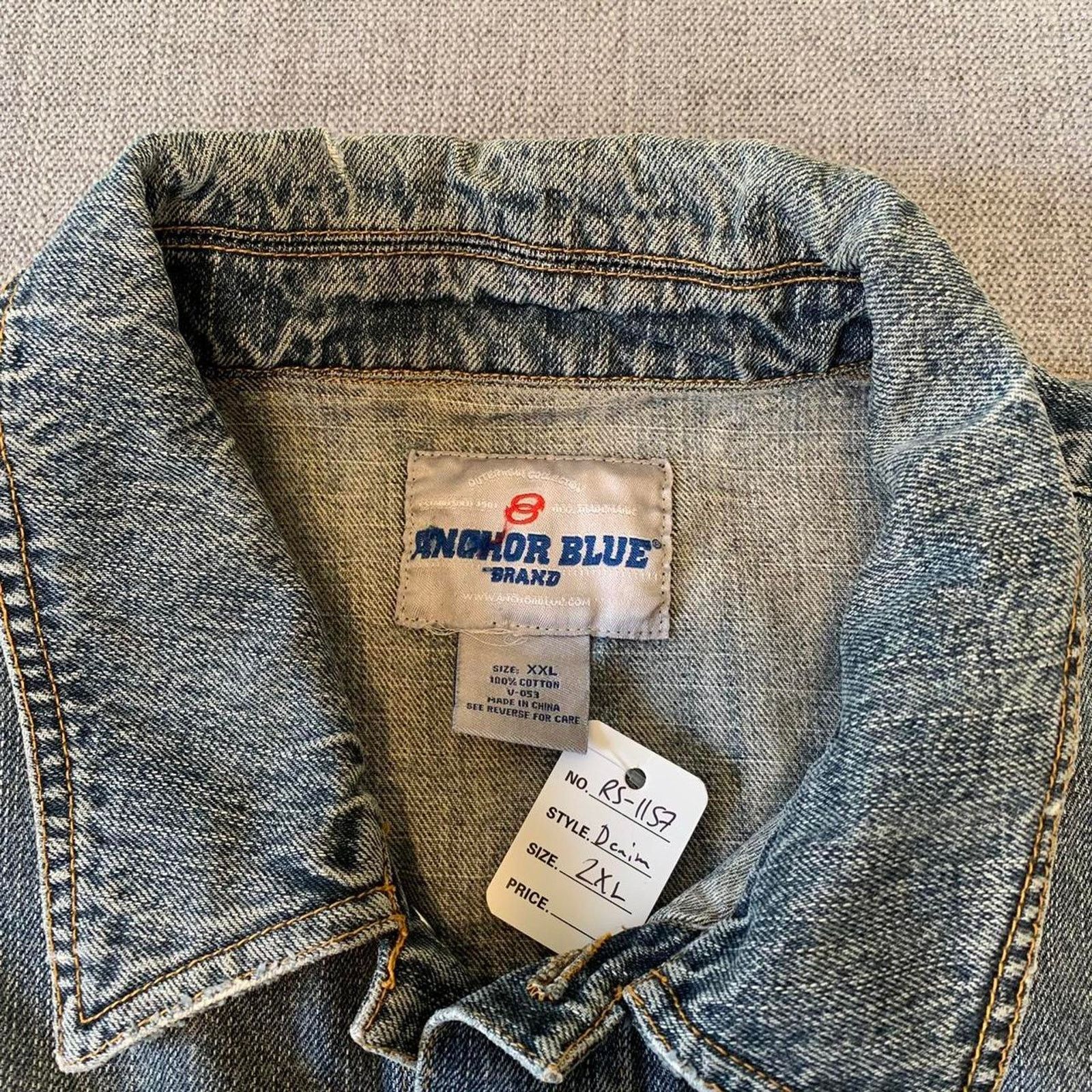 Anchor Blue Y2K Anchor Blue Denim Jacket Size US XXL / EU 58 / 5 - 3 Thumbnail