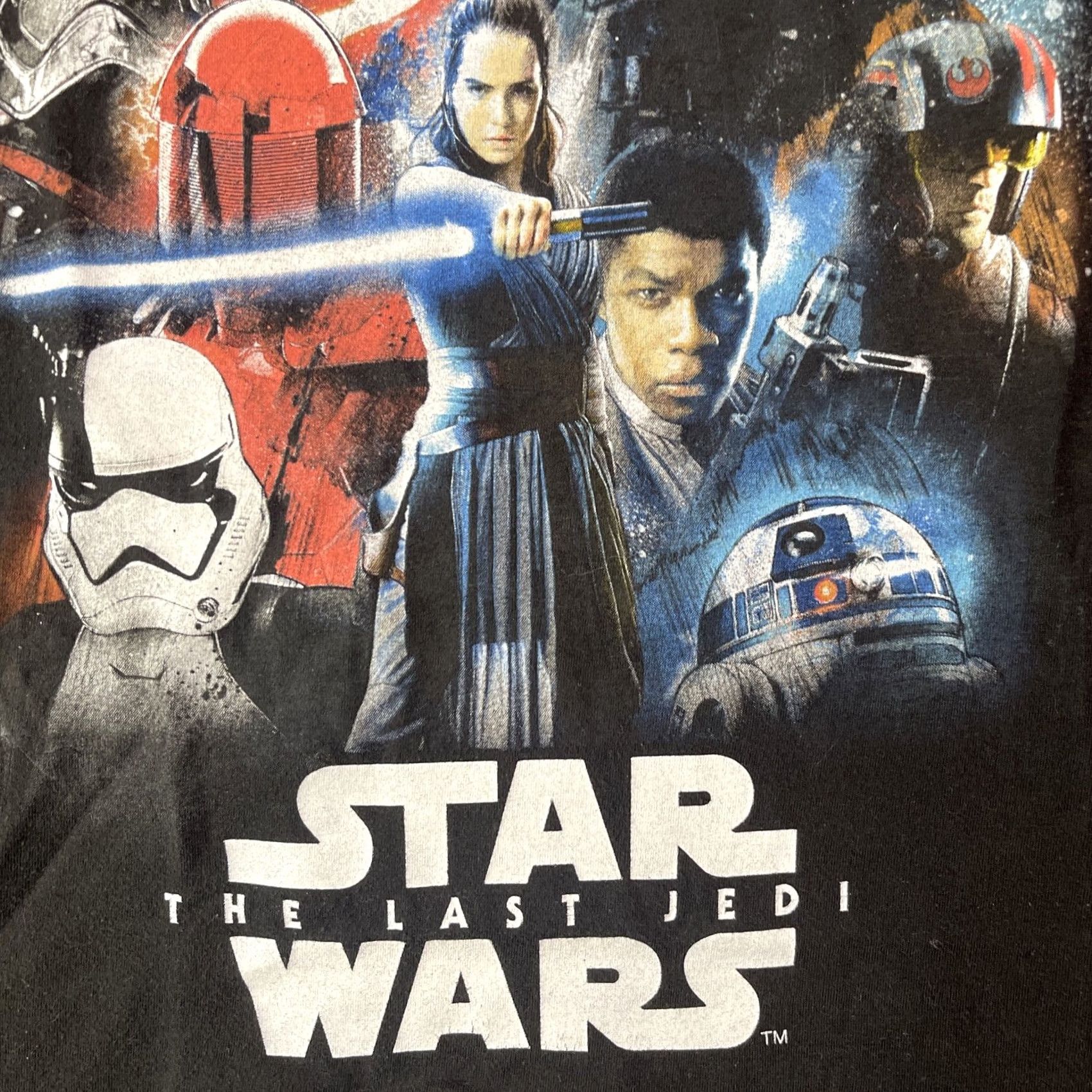 Vintage VINTAGE Star Wars Shirt Mens 2XL XXL Fifthsun The Last Jedi Short Sleeve Black Movie Size US XXL / EU 58 / 5 - 5 Thumbnail