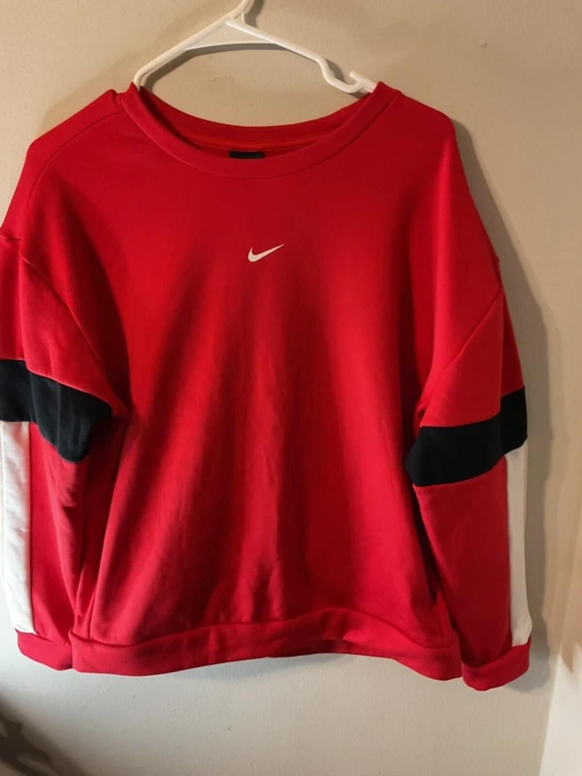 Nike Nike Women's Therma Colorblock Crew-Neck Sweatshirt Size S / US 4 / IT 40 - 2 Thumbnail