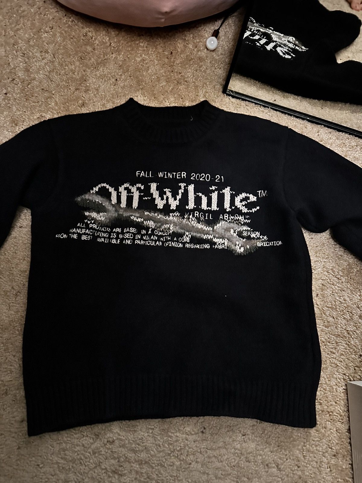 image of Off White Off-White "pascal Tool" Knitwear in Black, Men's (Size Medium)