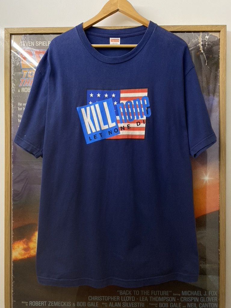 Supreme SS2008 Supreme Kill None Let None Die USA Flag T Shirt Size US XL / EU 56 / 4 - 1 Thumbnail