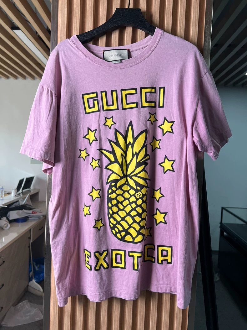 Gucci Gucci Pineapple letter print T-shirt 2504-Nextarrow Size S / US 4 / IT 40 - 1 Thumbnail