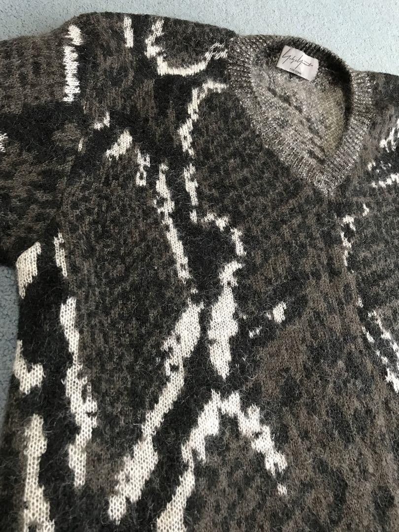 Yohji Yamamoto POUR HOMME archive snake pattern knit Size US L / EU 52-54 / 3 - 3 Thumbnail