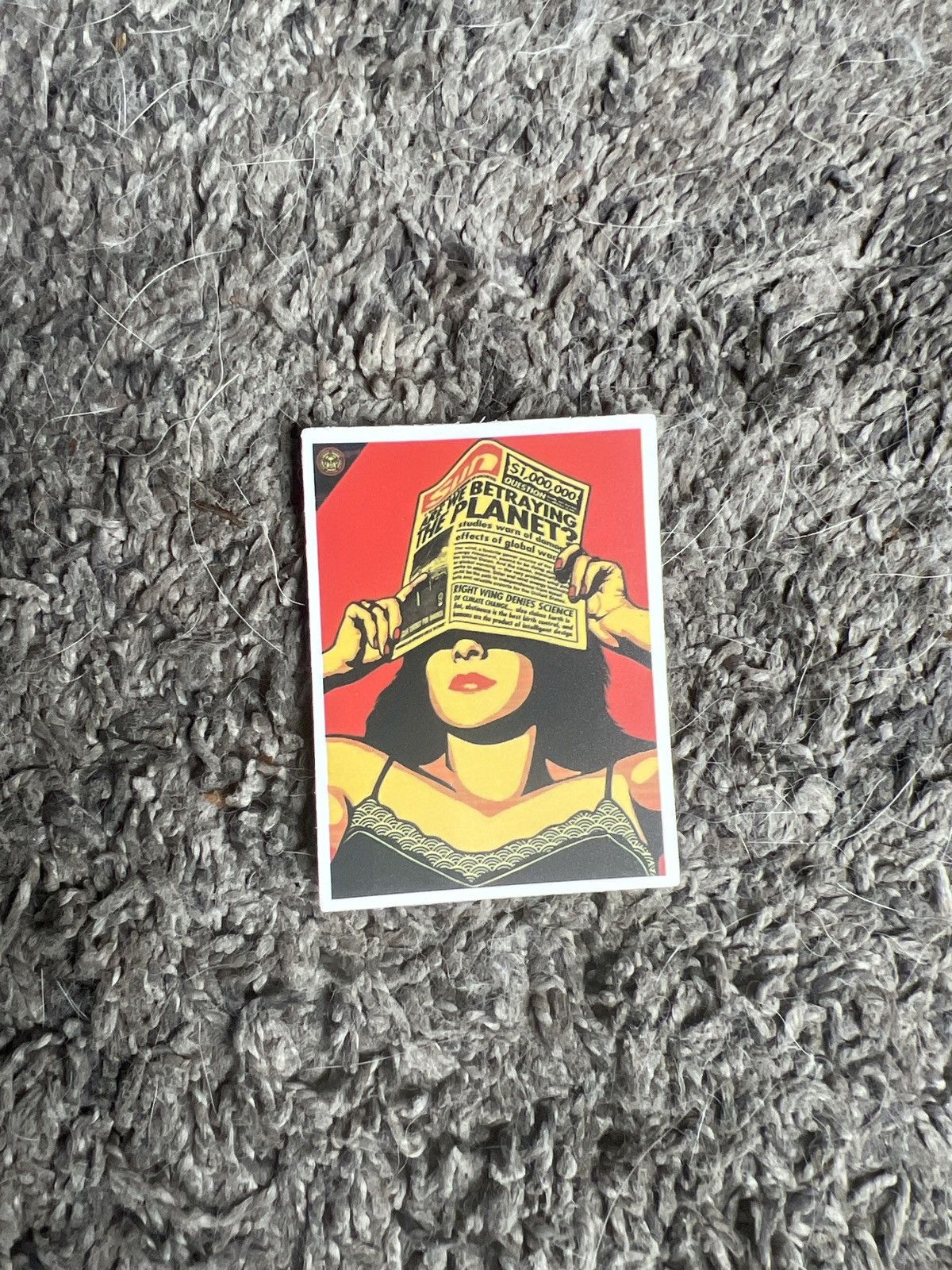 Obey × Shepard Fairey Shepard Fairey Obey Global Warming Sticker Size ONE SIZE - 1 Thumbnail