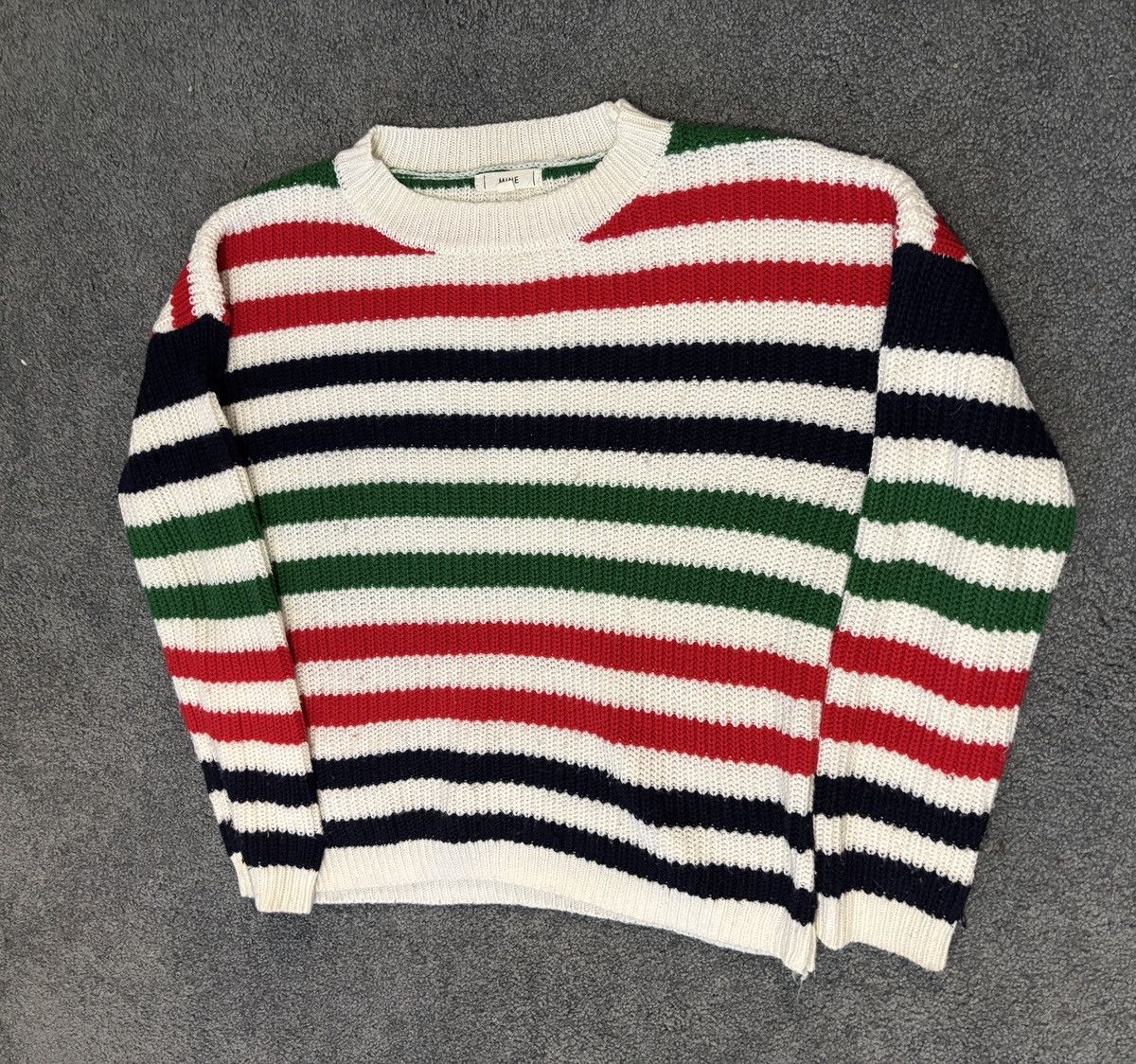 Other MINE Womens Medium Striped Lightweight Sweater - navy white Size M / US 6-8 / IT 42-44 - 1 Thumbnail