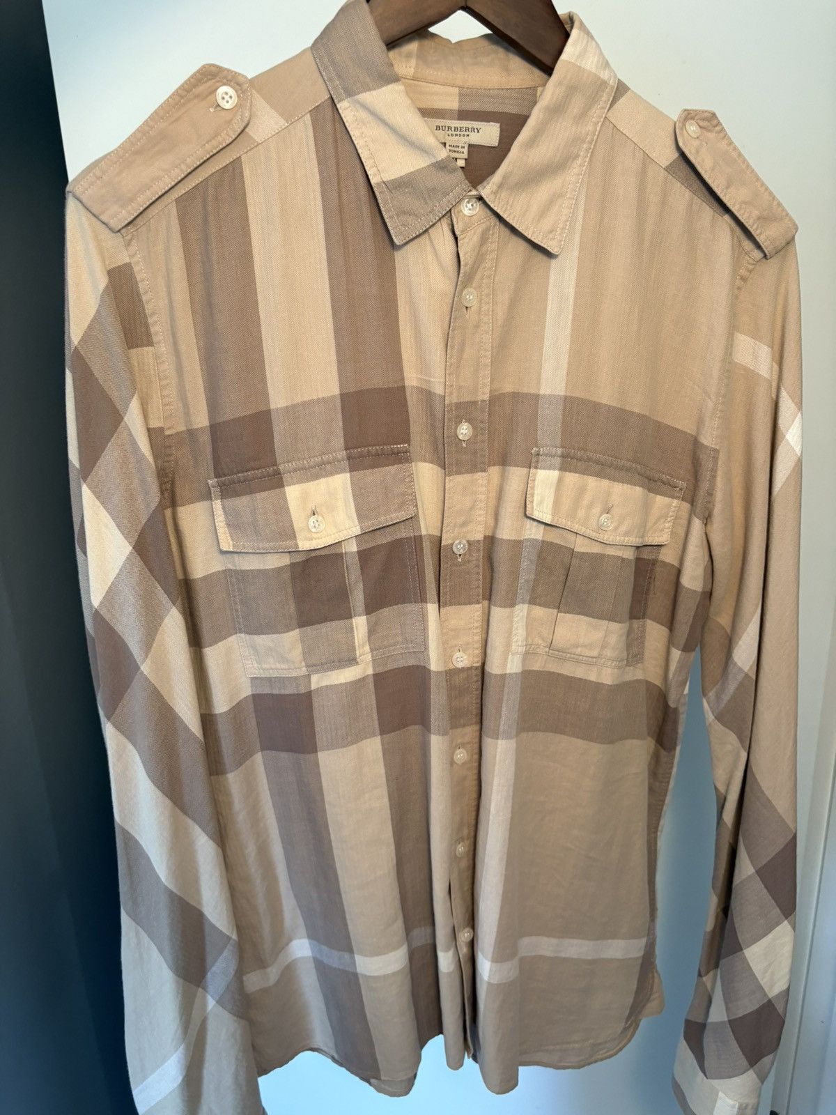Burberry Exploded Check Pattern Casual Shirt Size US M / EU 48-50 / 2 - 1 Thumbnail