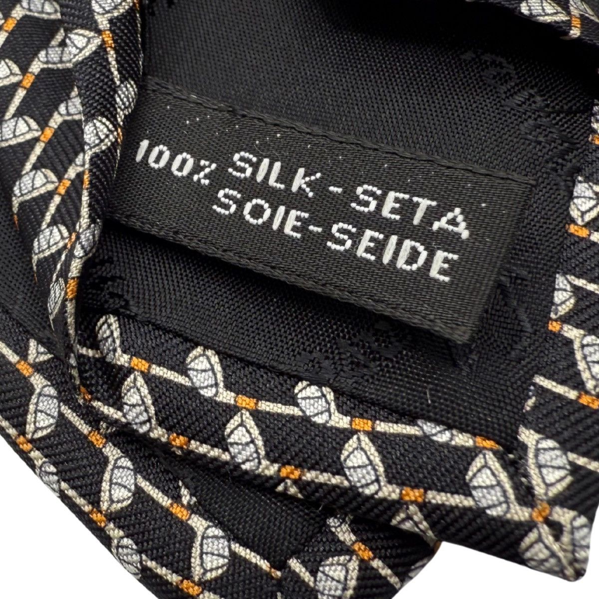 Salvatore Ferragamo Salvatore Ferragamo Silk Tie, Black, Made in Italy, Like New Size ONE SIZE - 5 Thumbnail