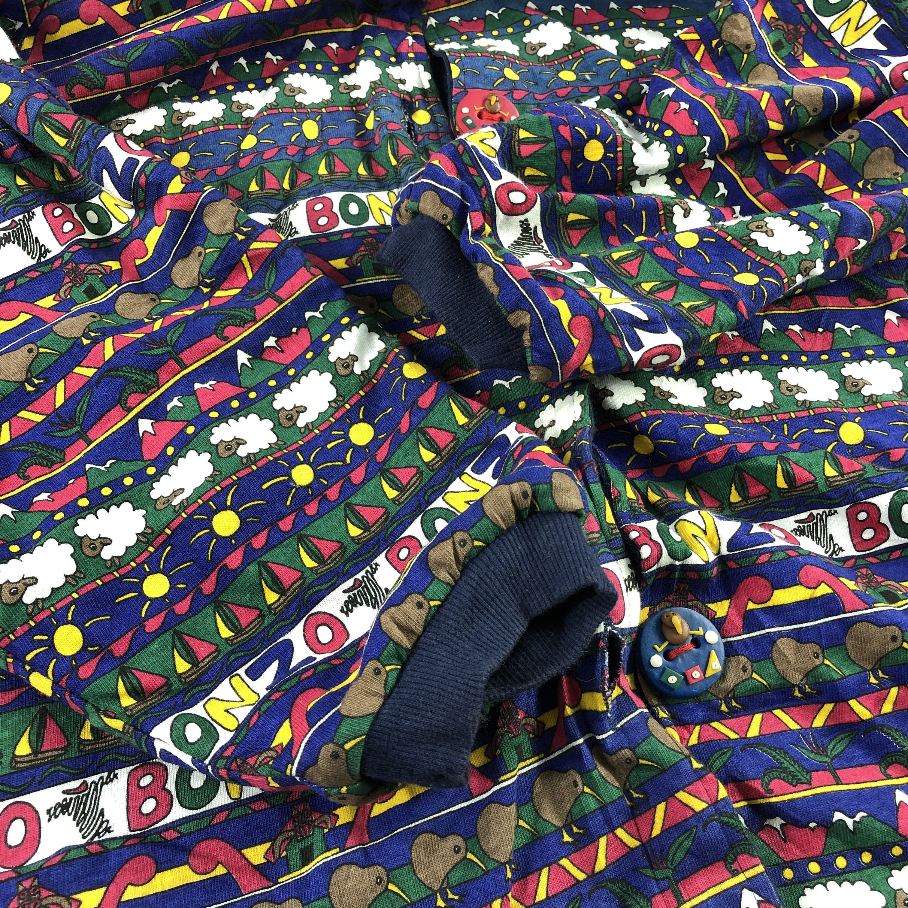 Vintage Bonzo Crazy All Over Print Pullover Hoodie F216 Size US L / EU 52-54 / 3 - 4 Thumbnail