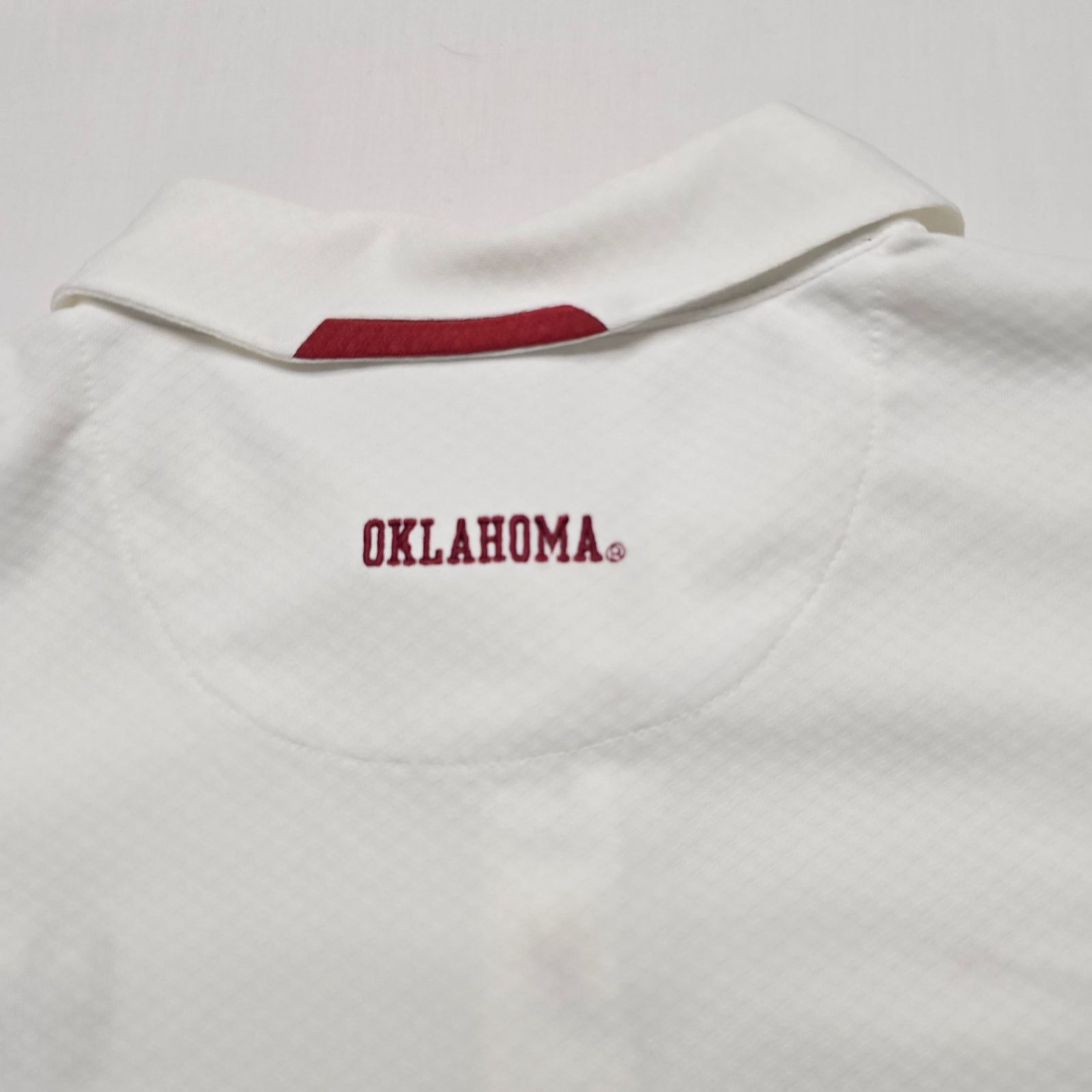 Nike Nike Oklahoma Sooners Polo Shirt Fit Dry White OU Oklahoma Size US XXL / EU 58 / 5 - 8 Thumbnail