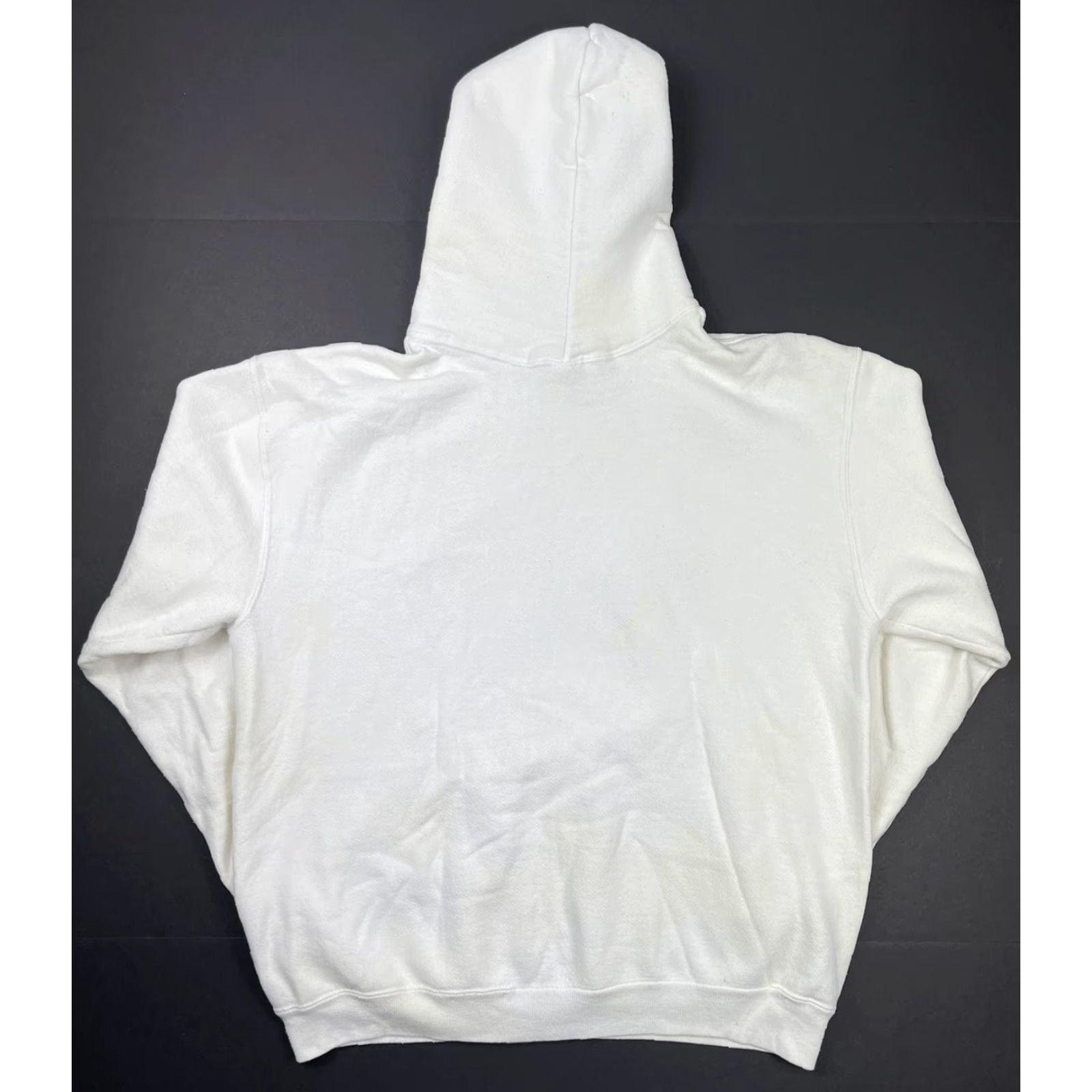 Russell Athletic VINTAGE Russell Athletic Hoodie White Mens L 80s USA Solid Heavyweight Gym Training Size US L / EU 52-54 / 3 - 3 Thumbnail