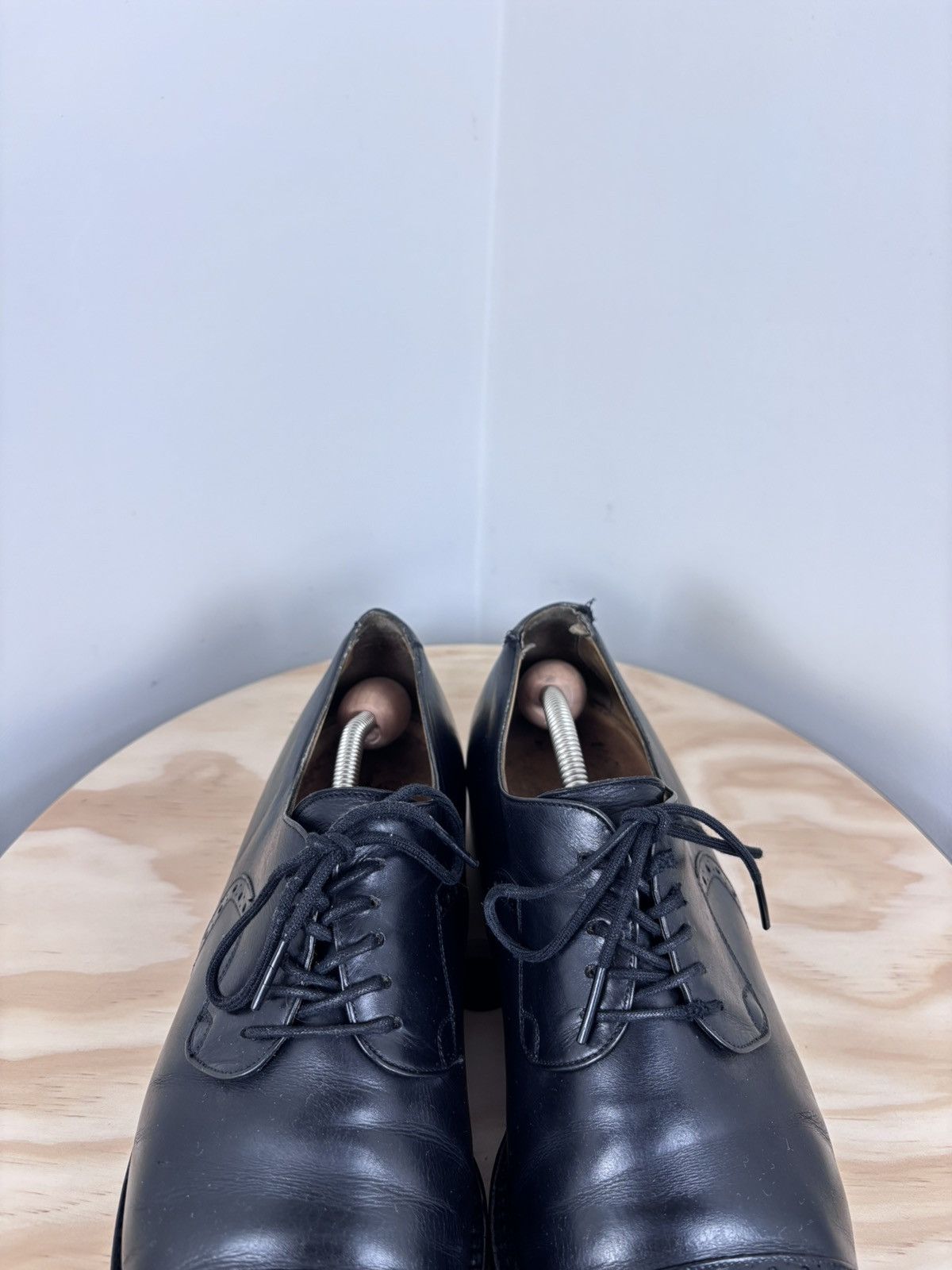 Handmade Regain Handmade Men’s Black Leather Oxford Dress Shoes Size US 9 / EU 42 - 7 Thumbnail