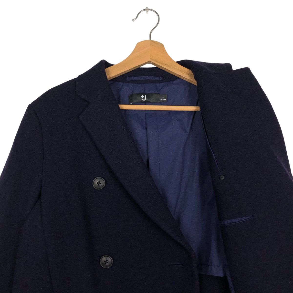 Jil Sander 🔥Rich Black - Wool Double Collar Fly Coats Long Jacket J+ Size US S / EU 44-46 / 1 - 10 Thumbnail