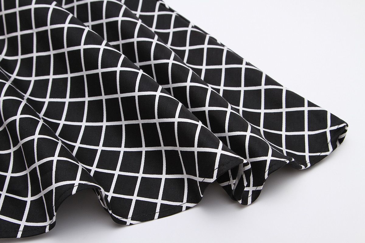 Other 50s vintage style dresses black&white check for women Size S / US 4 / IT 40 - 8 Thumbnail